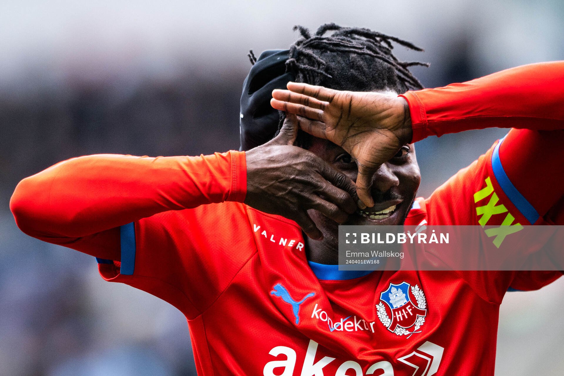 Helsingborgs Benjamin Acquah jublar