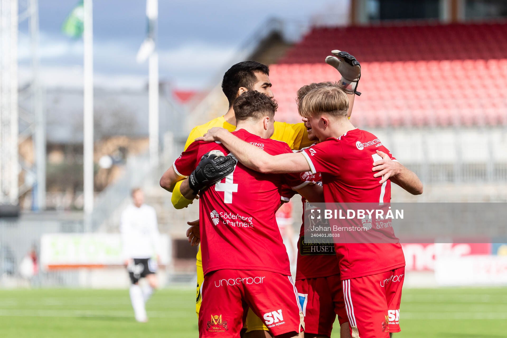 Skövde AIKs Adrian Zendejas, Filip Drinic och Emil
