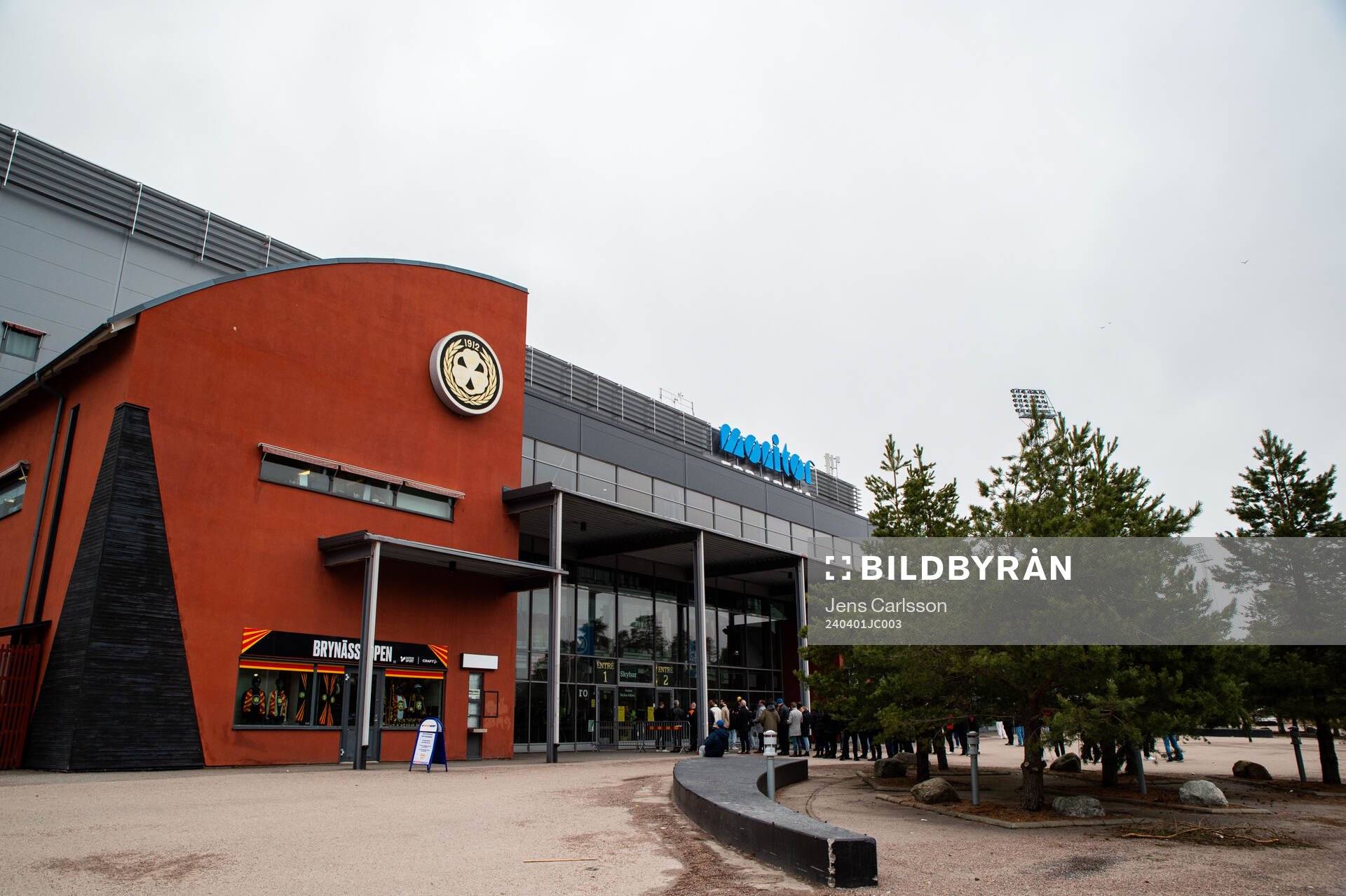 Exteriör av Monitor ERP Arena