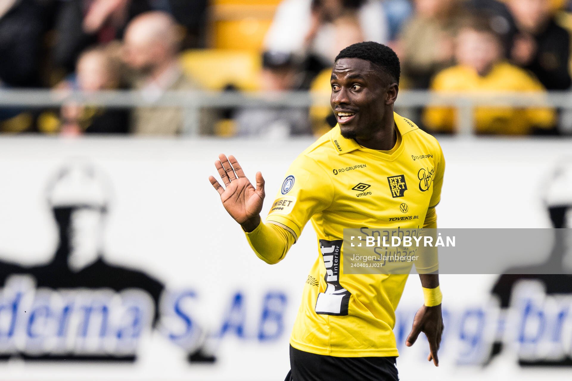 Elfsborgs Michael Baidoo jublar