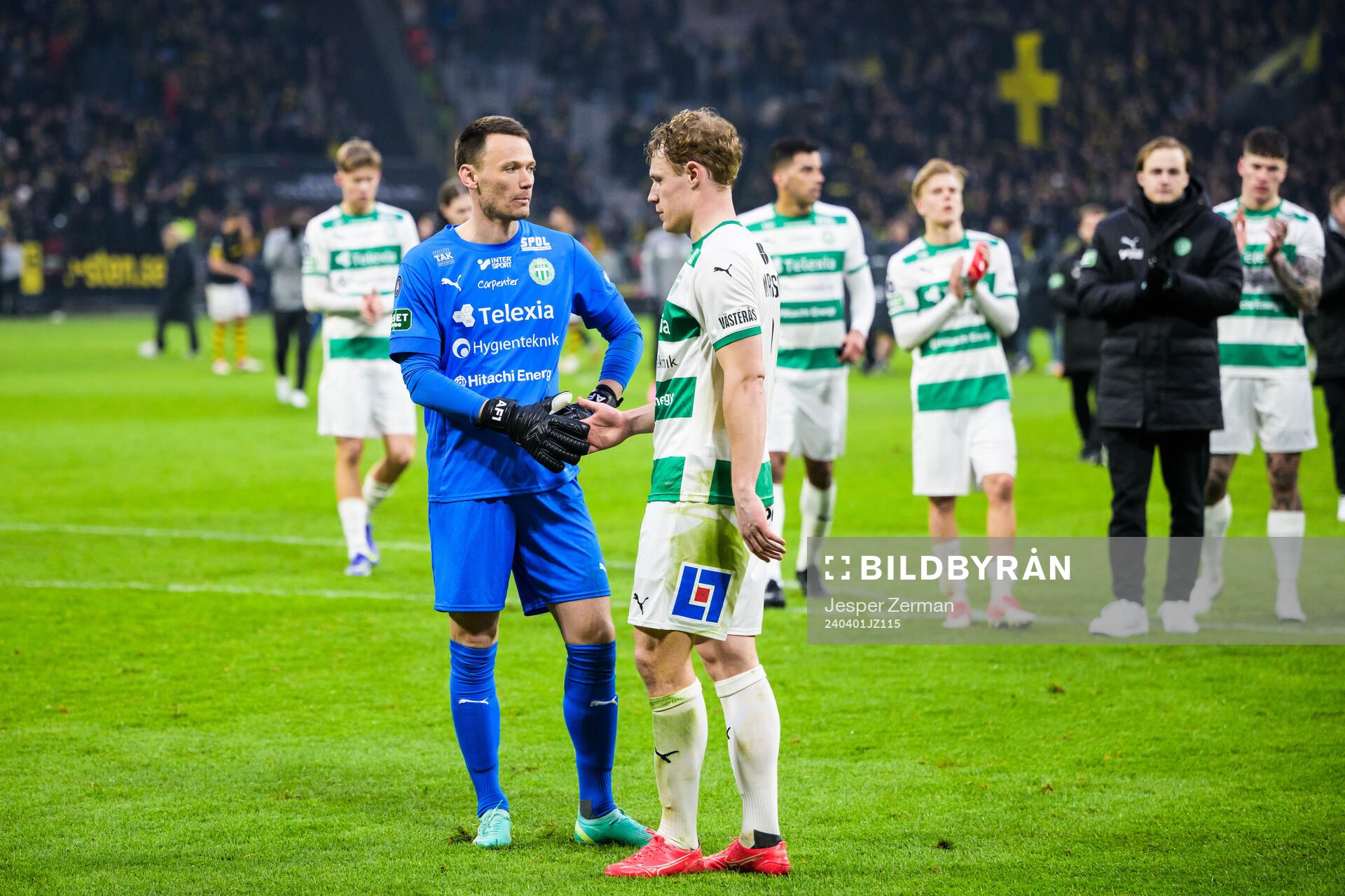 Västerås målvakt Anton Fagerström och Herman Magnusson