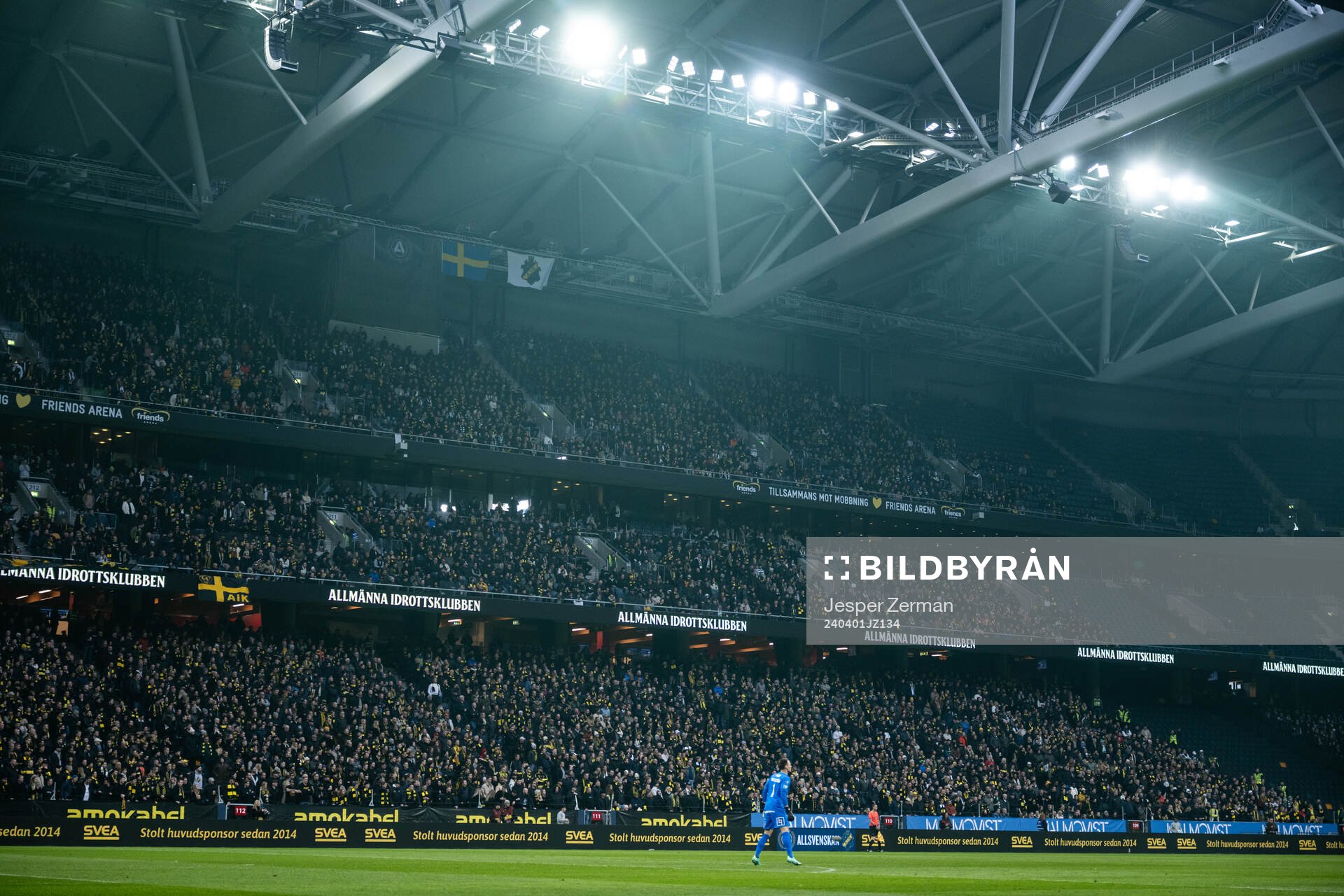 Interiör vy av Friends Arena