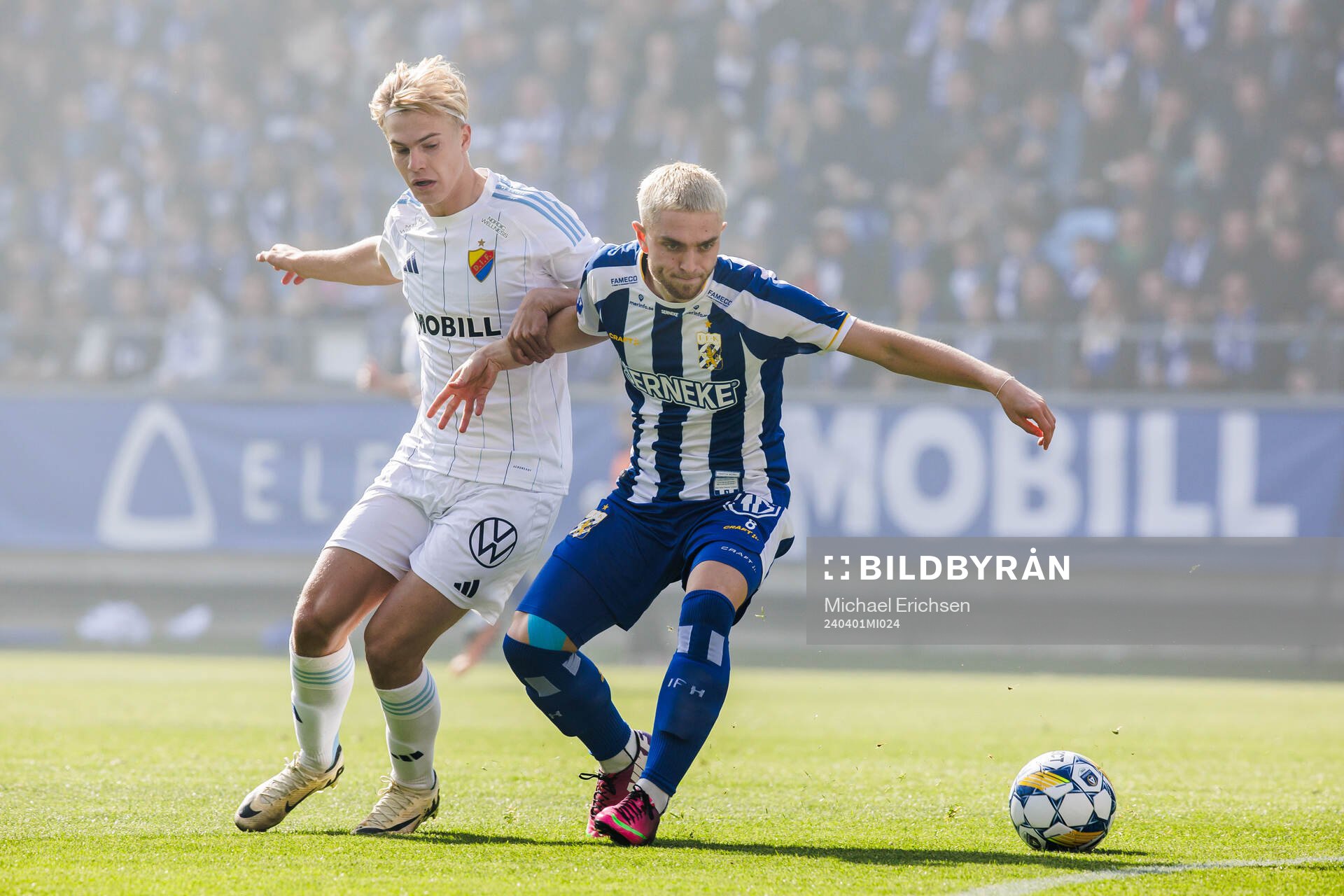 Djurgårdens Lucas Bergvall och IFK Göteborgs Andreas Pyndt