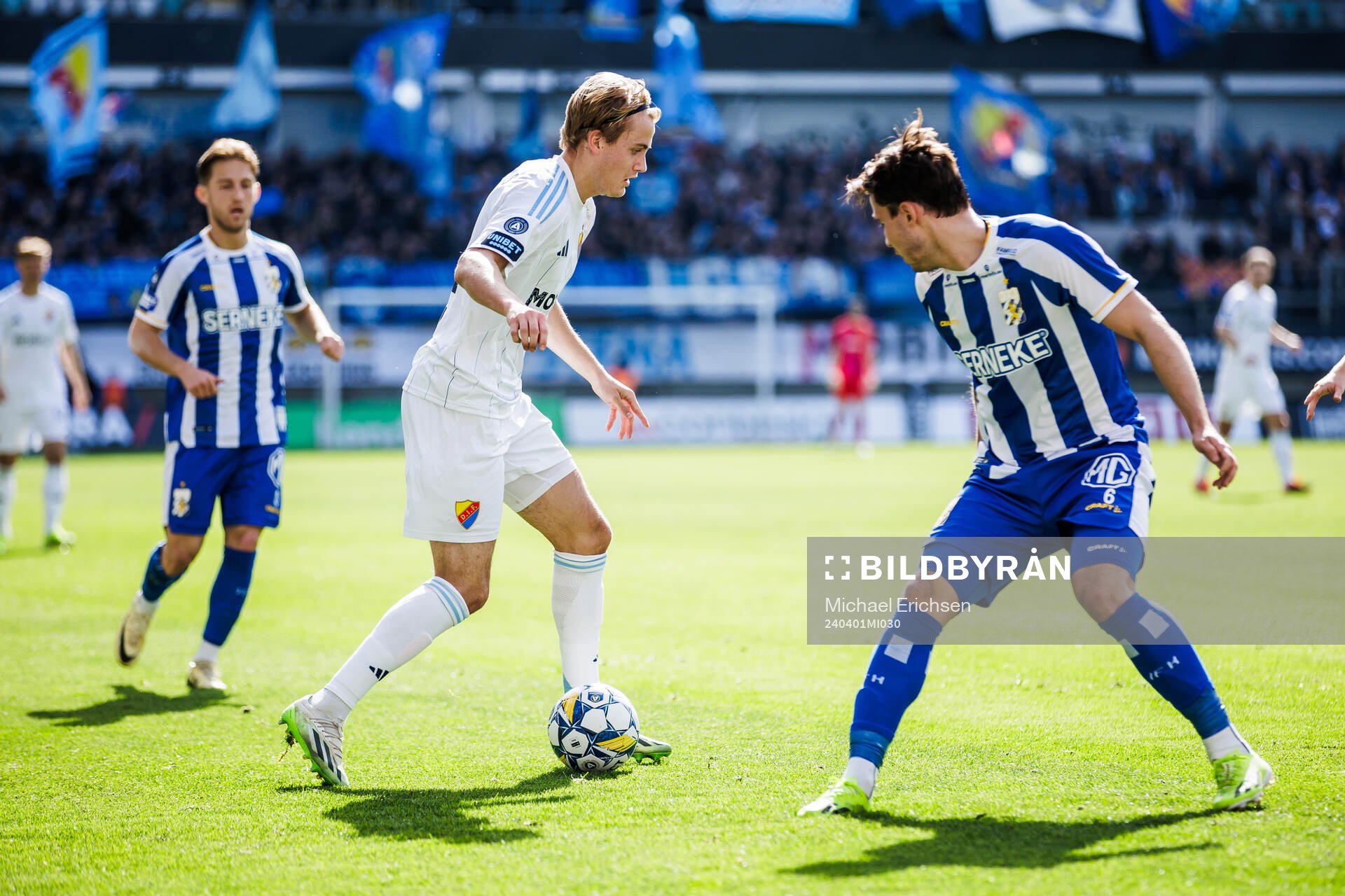 Djurgårdens Oskar Fallenius och IFK Göteborgs Anders