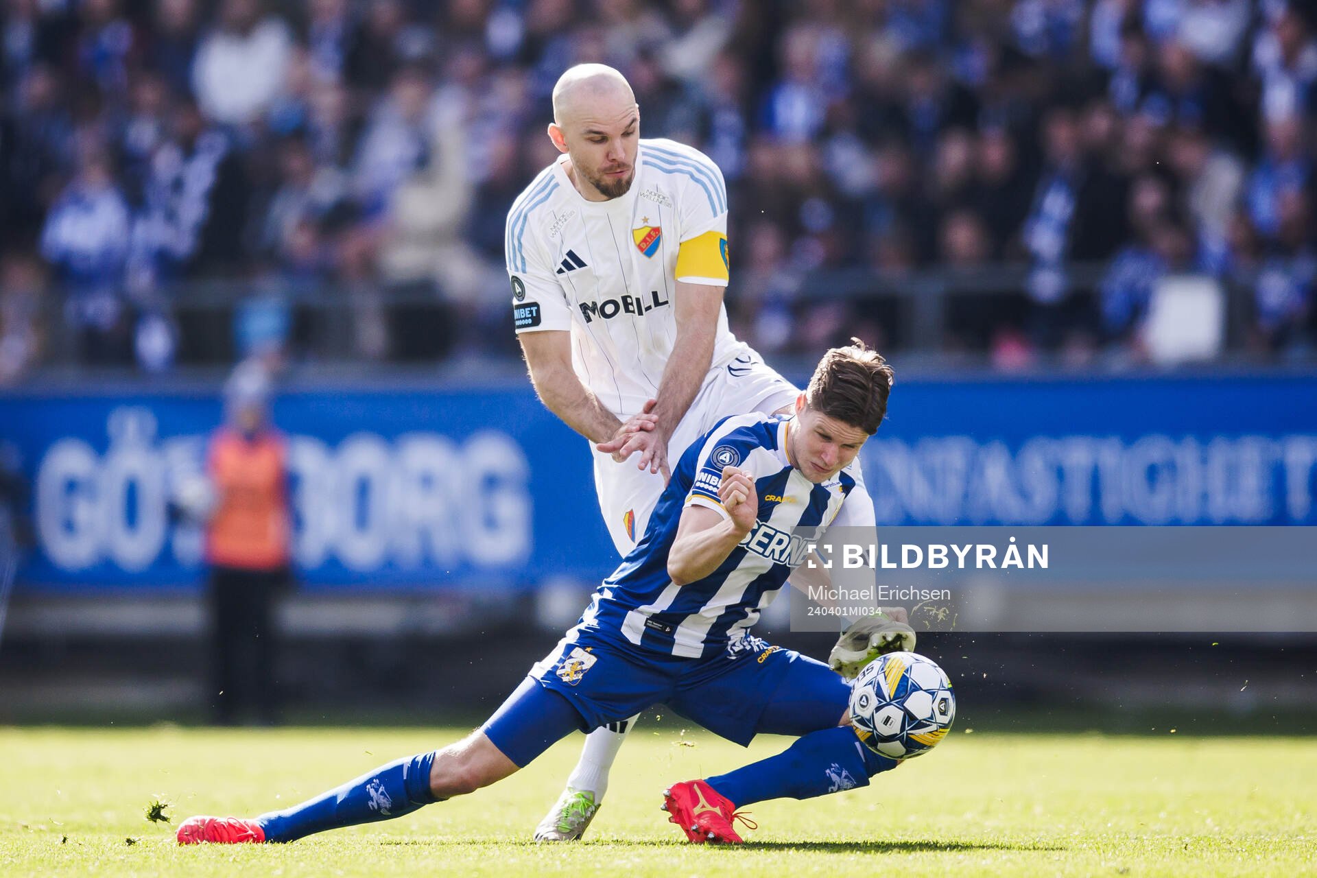 Djurgårdens Marcus Danielson och IFK Göteborgs Gustaf