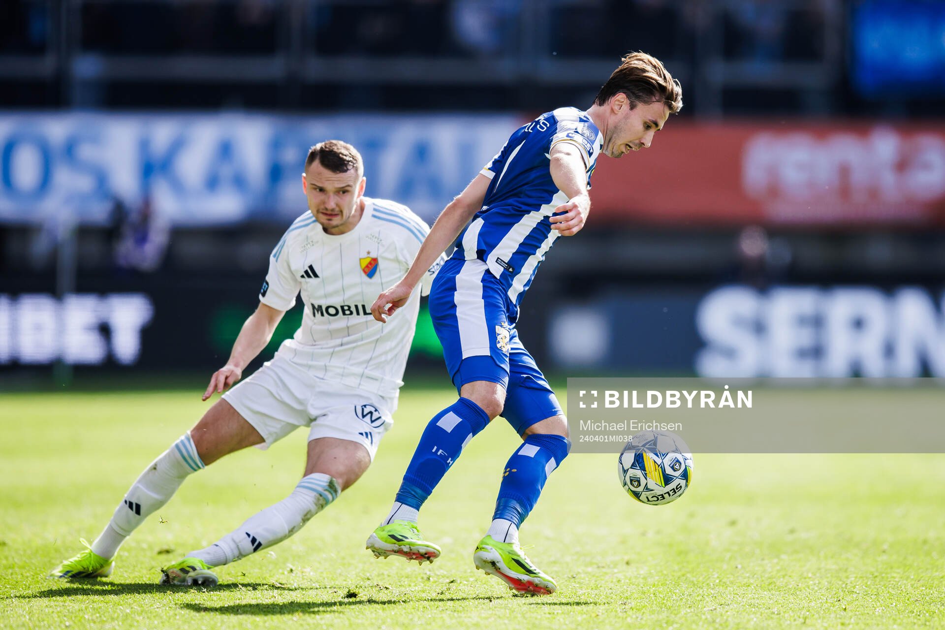 Djurgårdens Piotr Johansson och IFK Göteborgs Anders