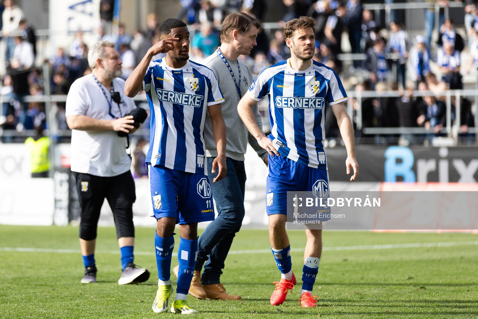 IFK Göteborgs Paulos Abraham och Emil Salomonsson deppar