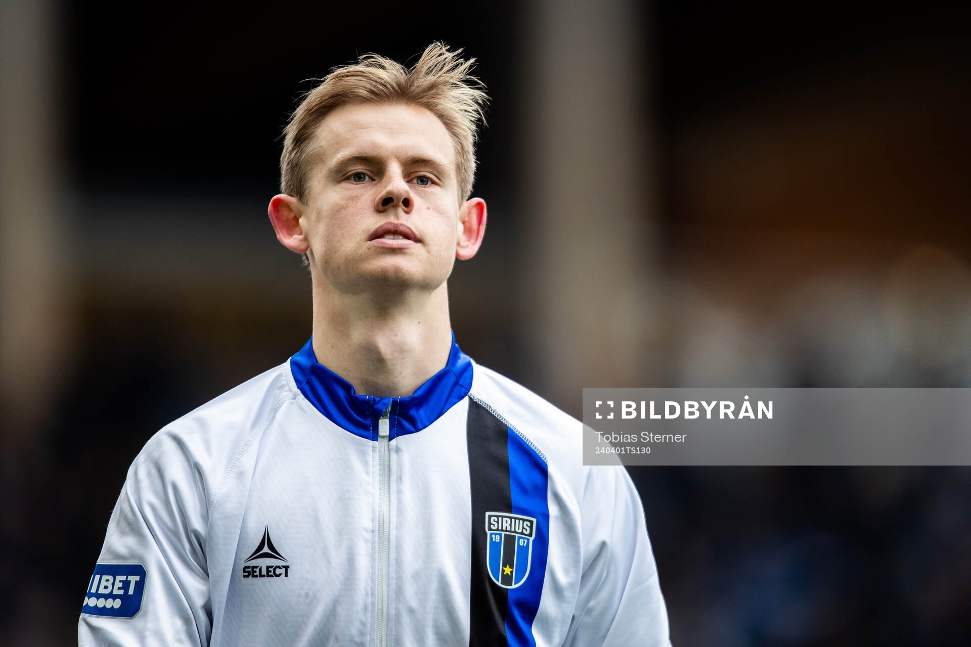 Sirius målvakt Jakob Tånnander inför fotbollsmatchen i Allsvenskan mellan Sirius och Halmstad den 1 april 2024 i Uppsala. 
