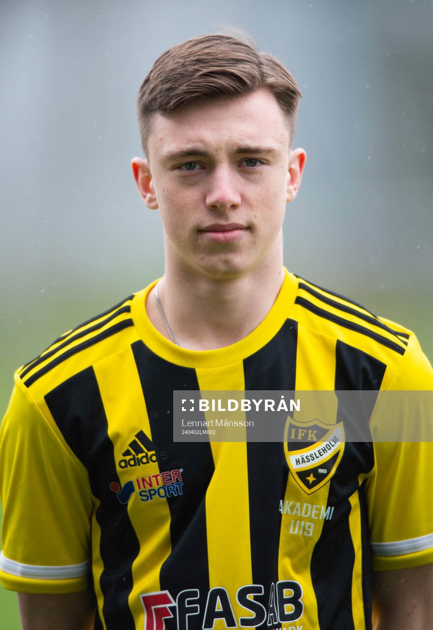 Gustav Persson, IFK Hässleholm, A-lag och U19-lag, i Hässleholm 2 april 2024.