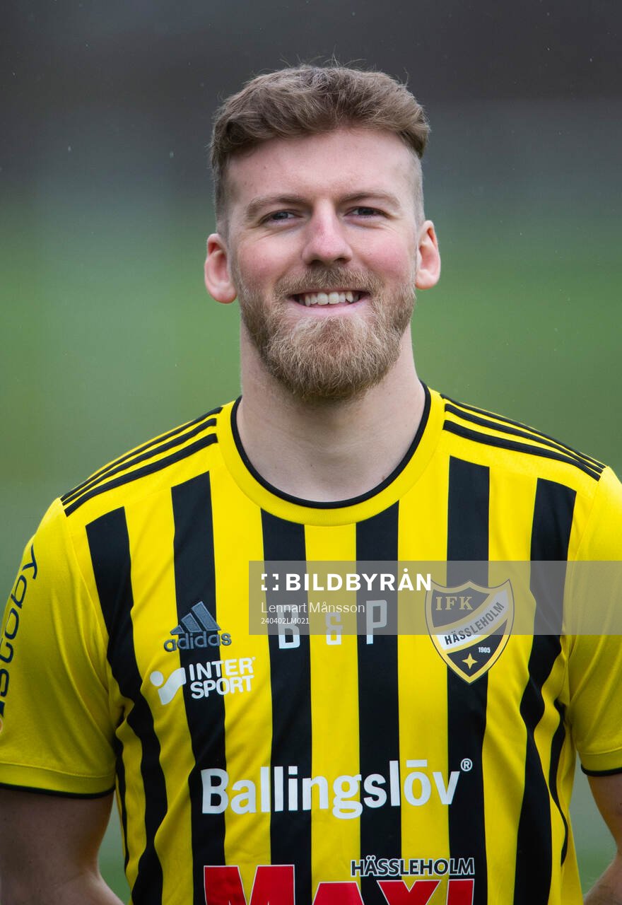Teddy Bergqvist, IFK Hässleholm, A-lag och U19-lag, i Hässleholm 2 april 2024.