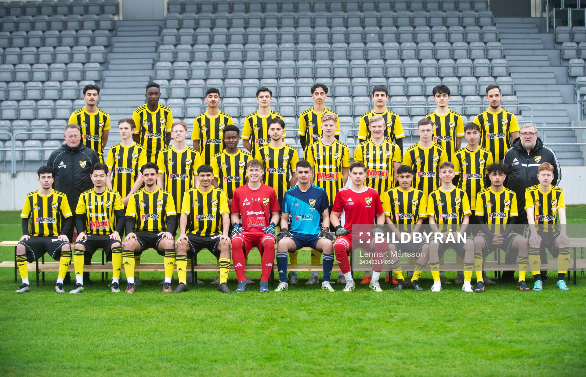IFK Hässleholm, U19-lag, lagbild Övre raden fr v