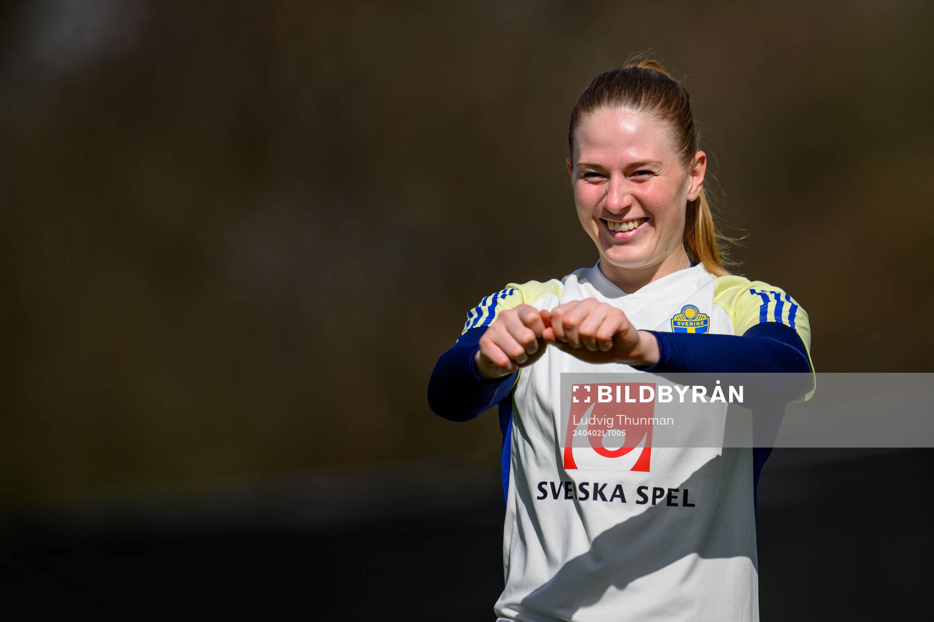 Goalkeeper Tove Enblom of Sweden of the Swedish women's