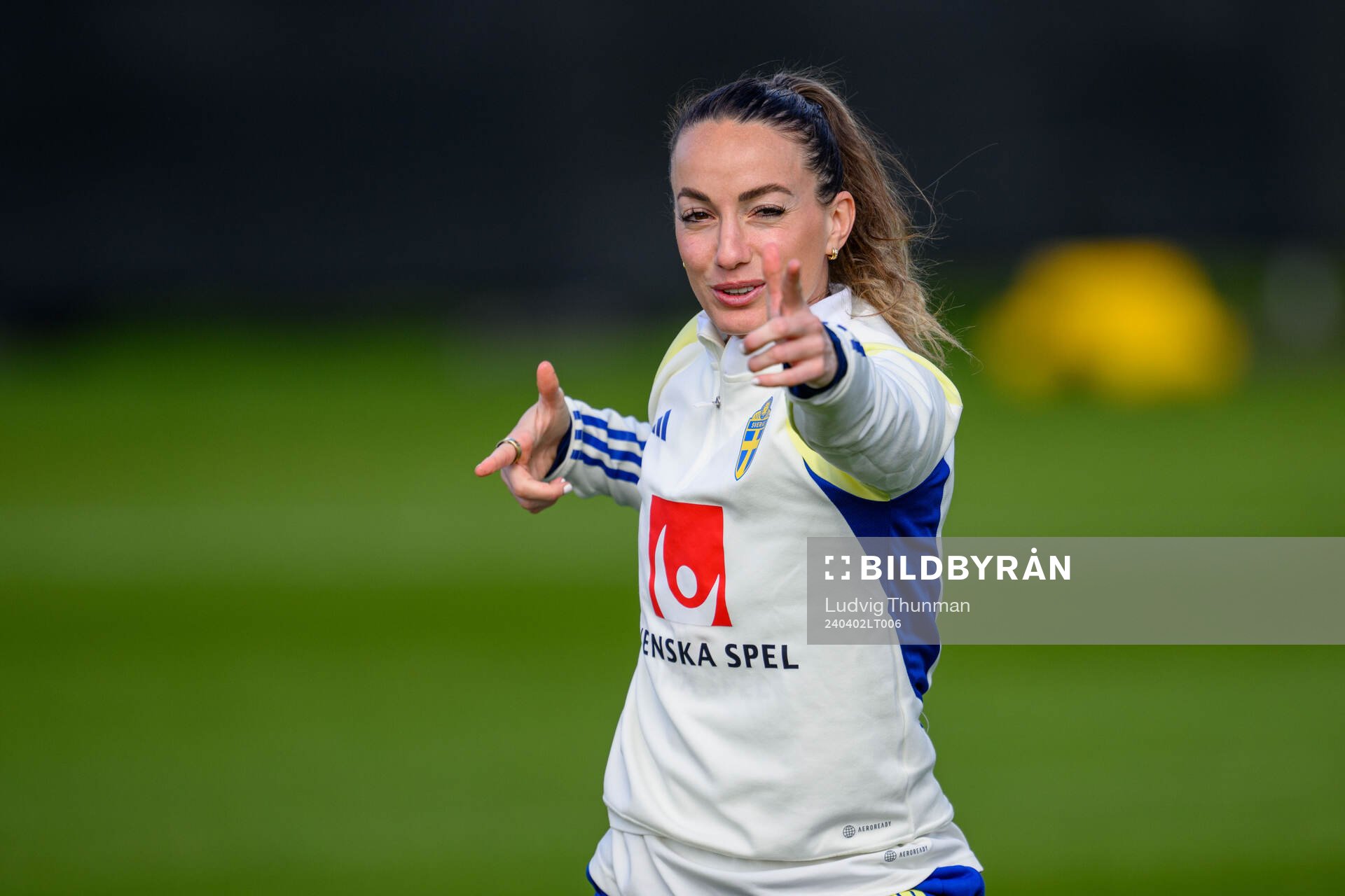 Kosovare Asllani of Sweden of the Swedish women's national