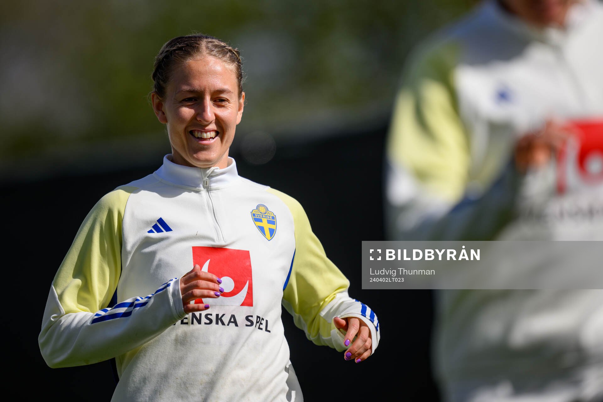 Emma Kullberg of Sweden of the Swedish women's national