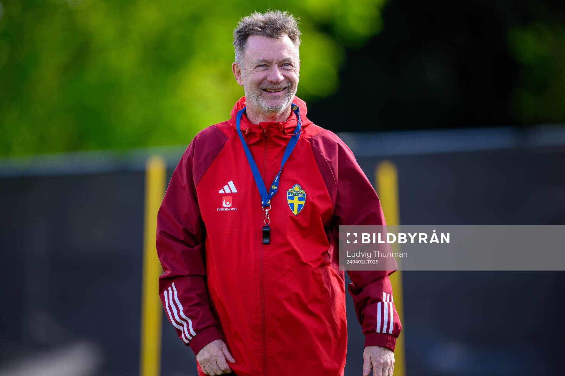 Head coach Peter Gerhardsson of Sweden of the Swedish