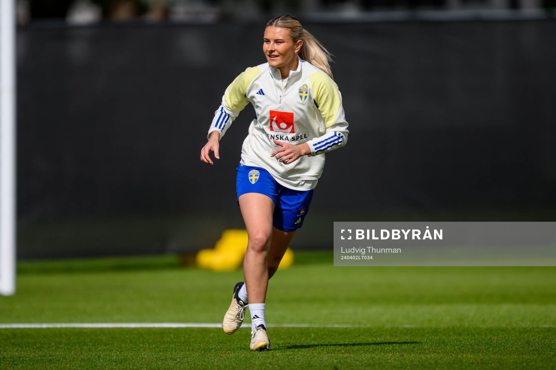 Amanda Nildén of Sweden of the Swedish women's national