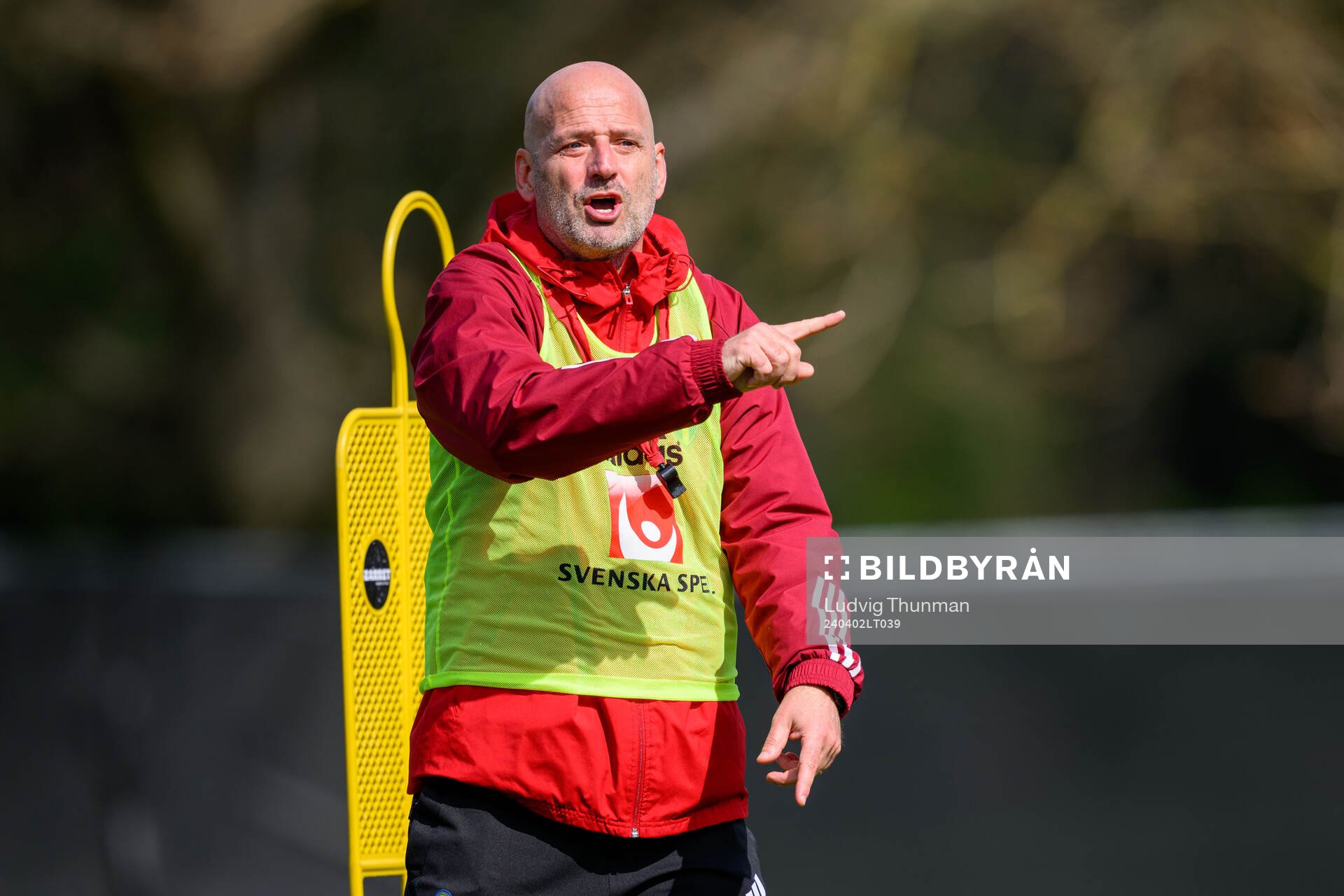 Assistant coach Magnus Wikman of Sweden of the Swedish