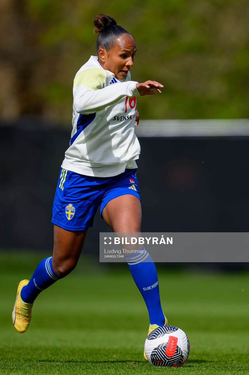 Madelen Janogy of Sweden of the Swedish women's national
