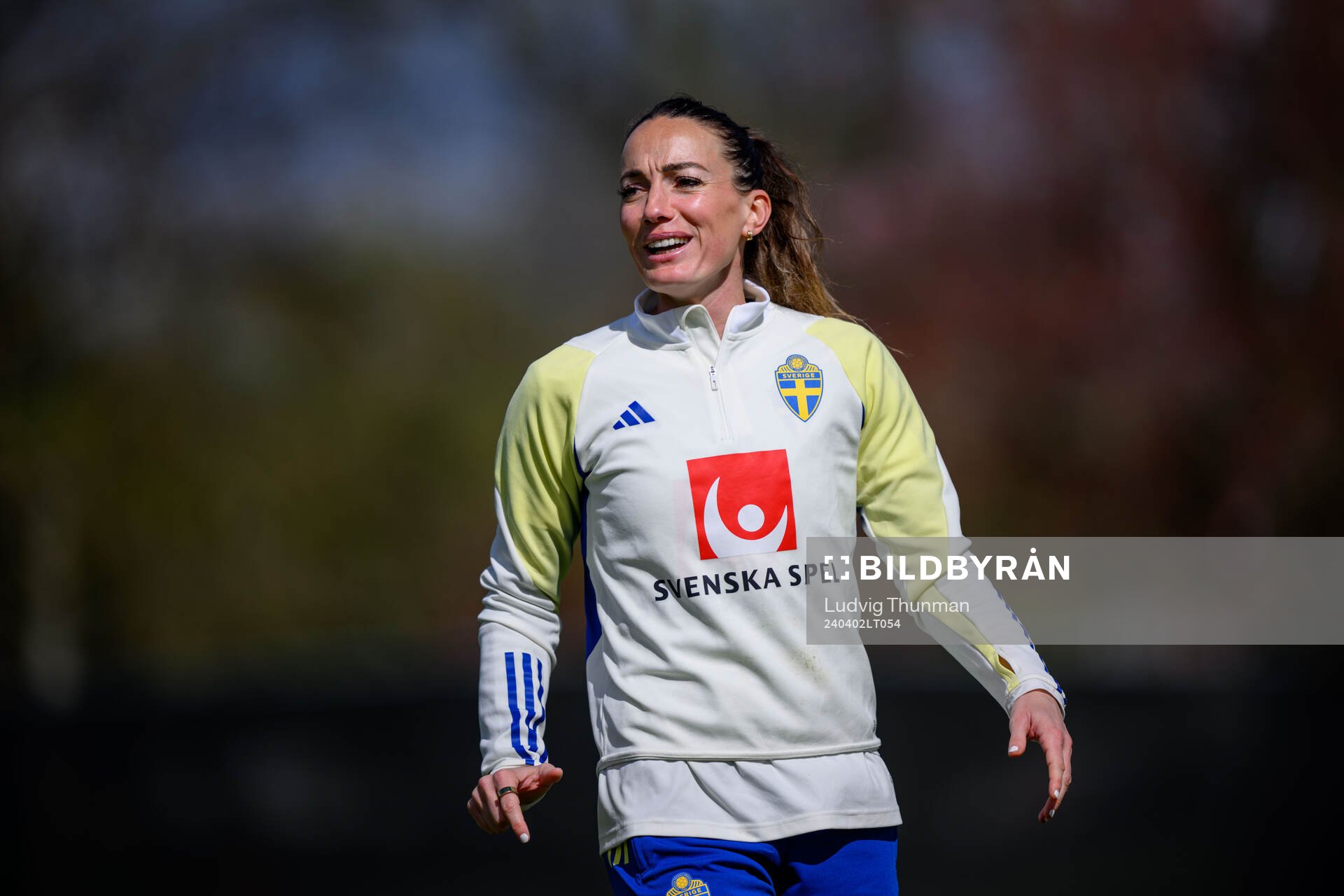 Kosovare Asllani of Sweden of the Swedish women's national