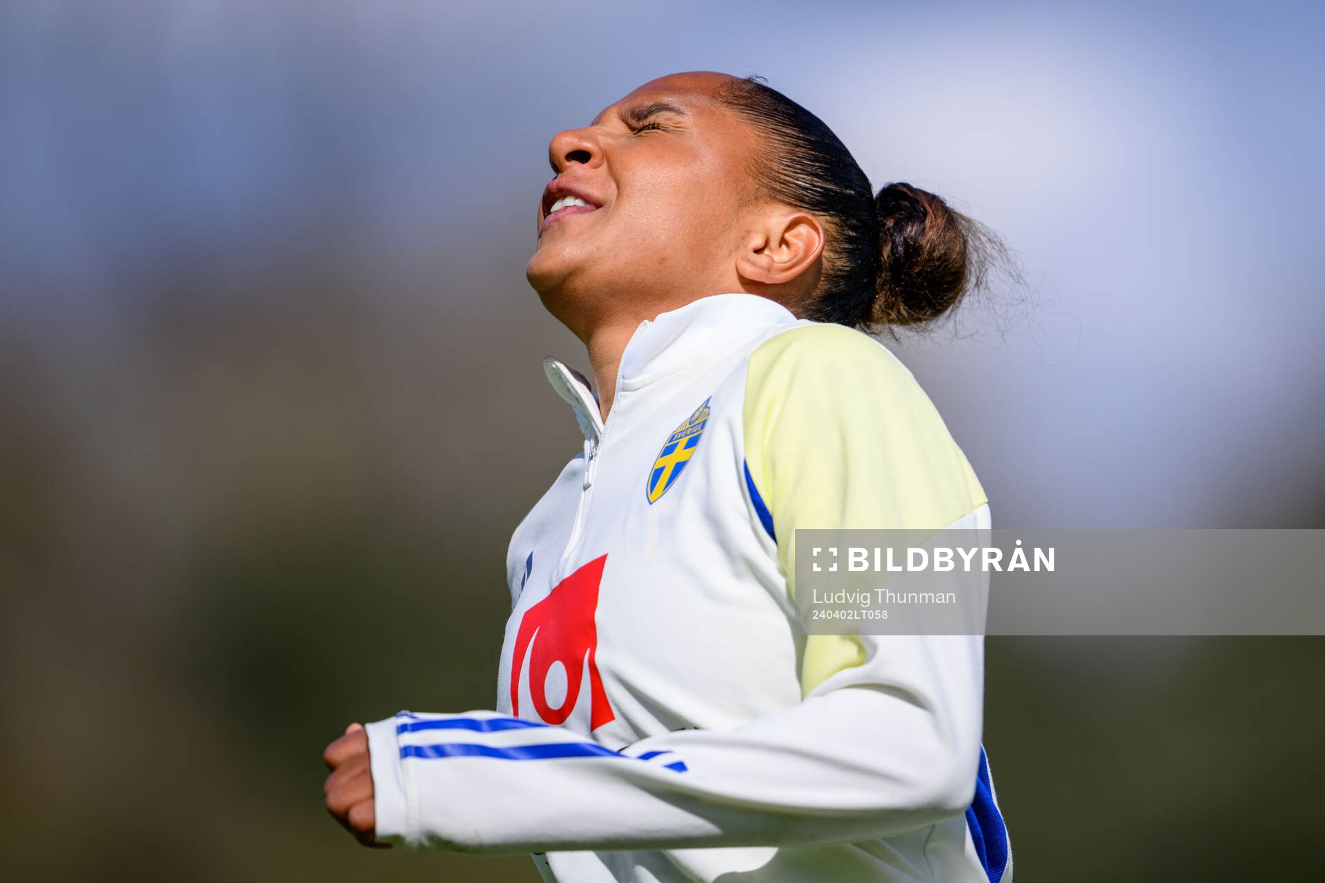 Madelen Janogy of Sweden of the Swedish women's national