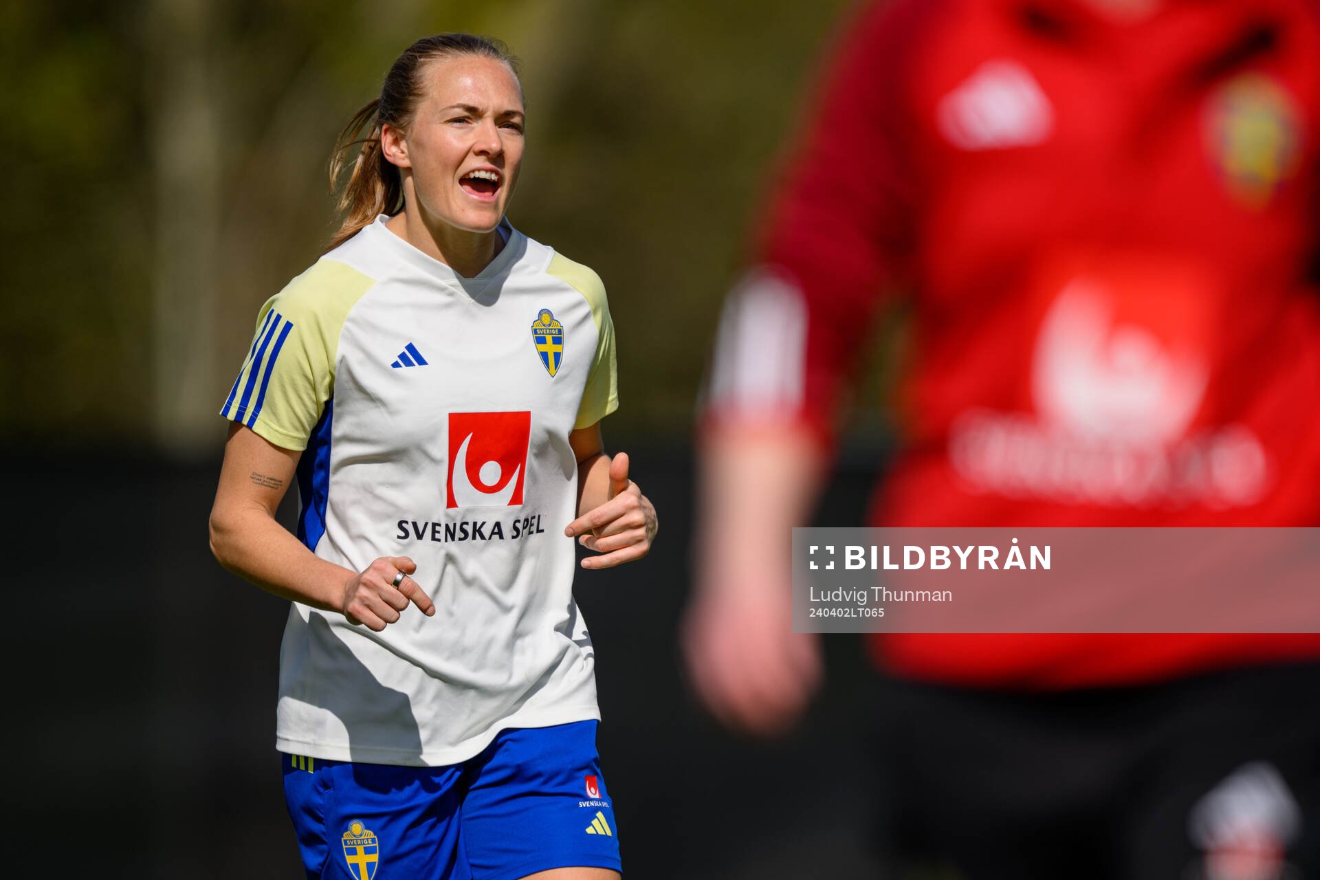Magdalena Eriksson of Sweden of the Swedish women's