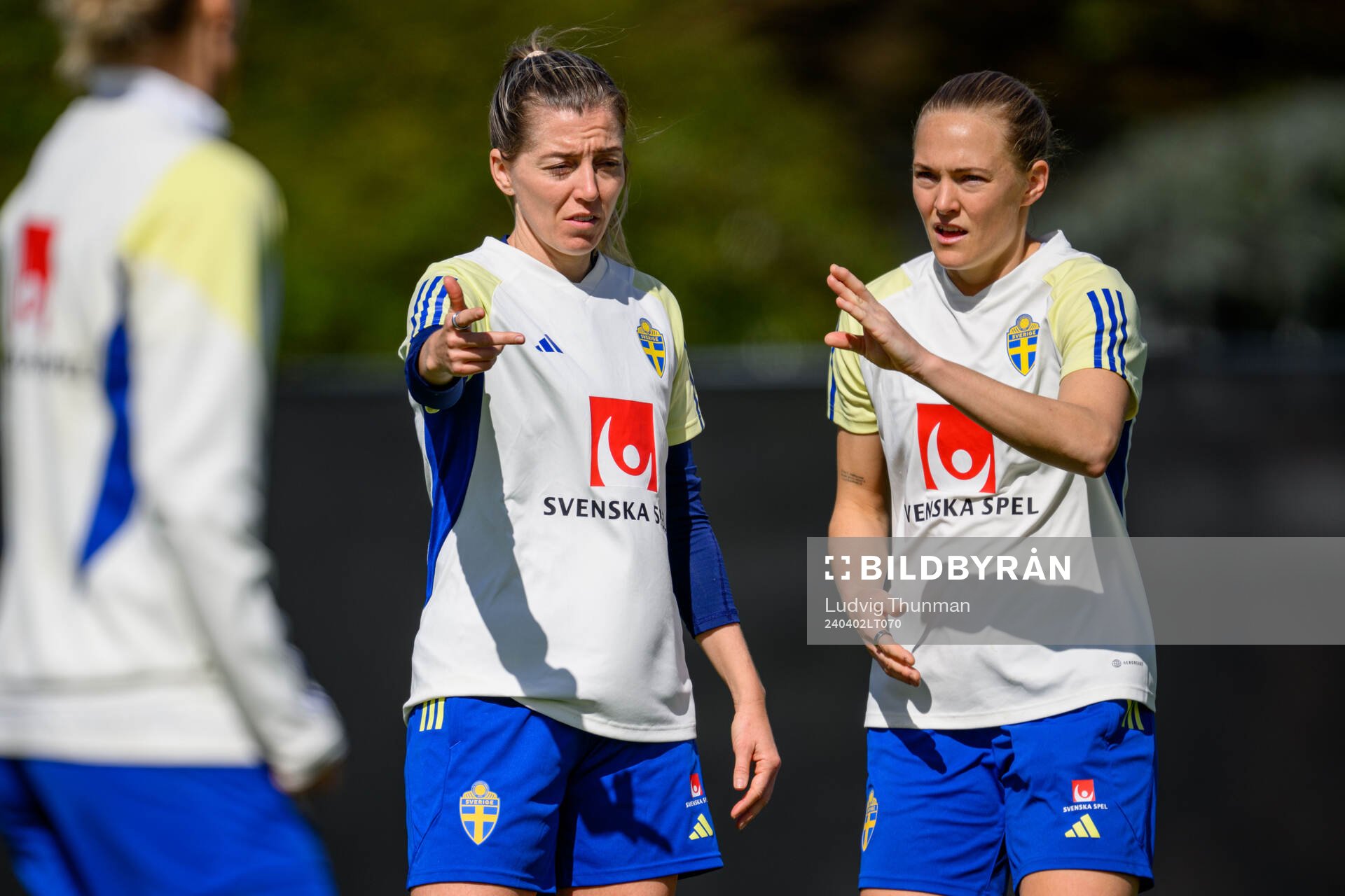 Linda Sembrant and Magdalena Eriksson of Sweden of the