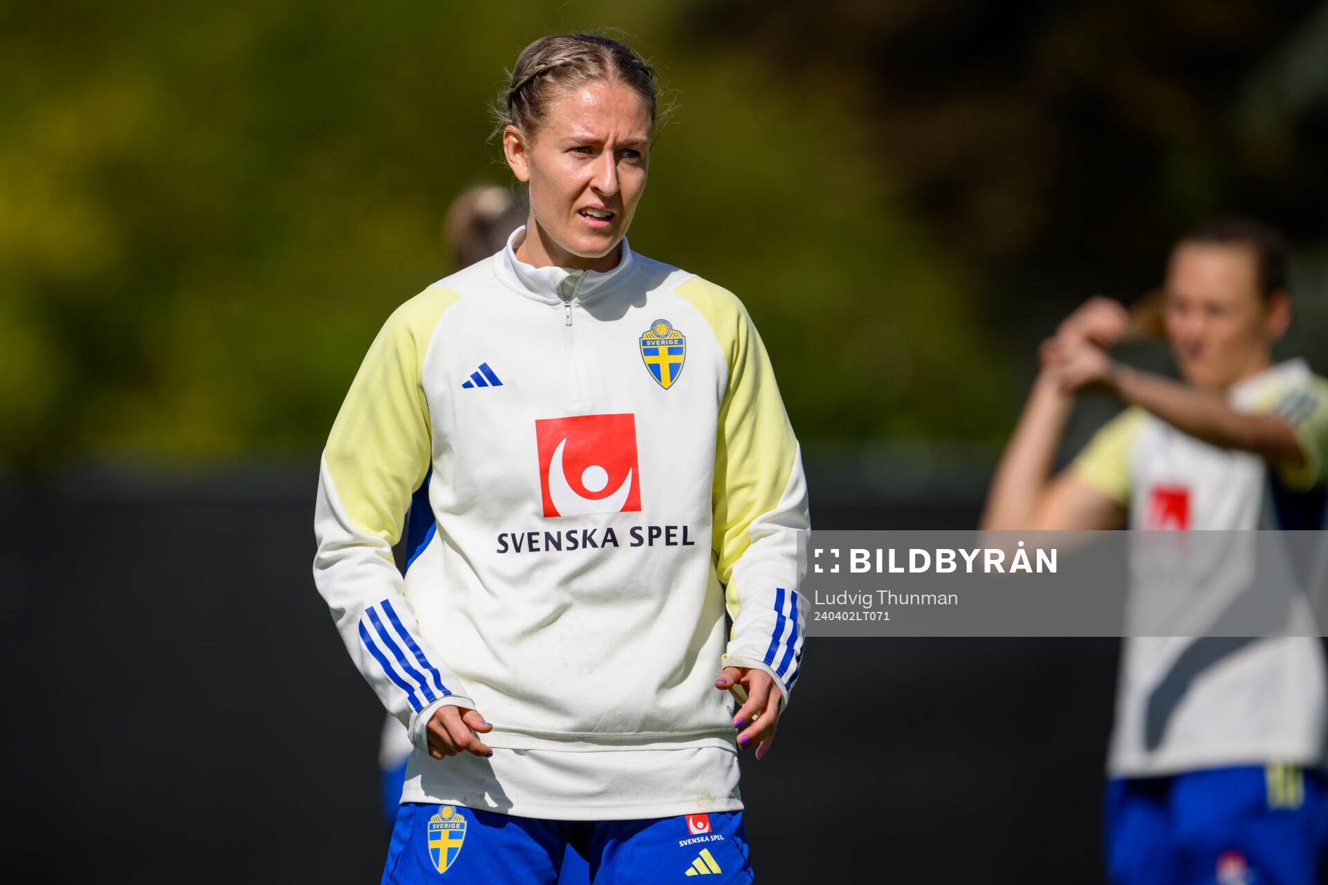 Emma Kullberg of Sweden of the Swedish women's national
