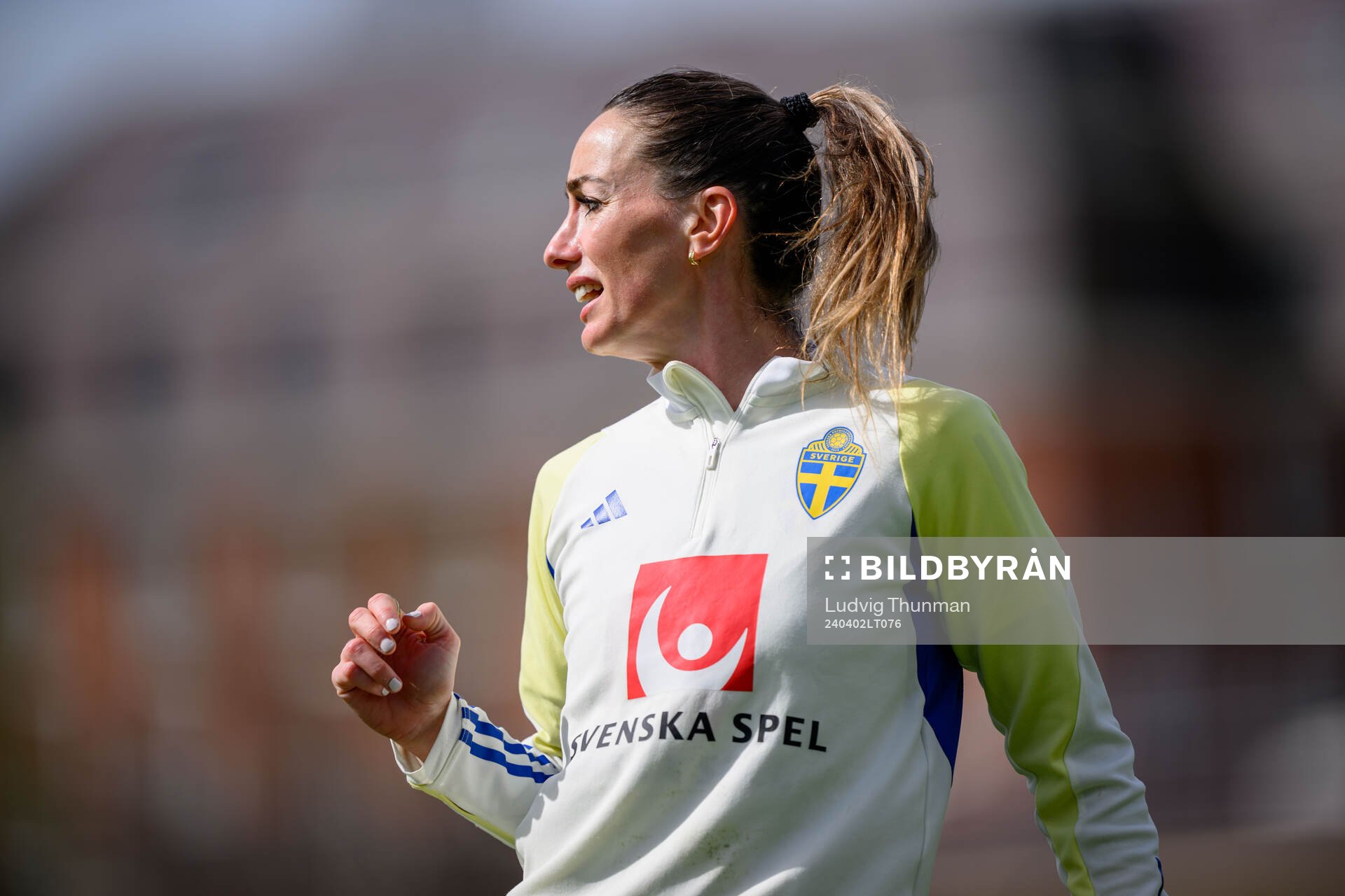 Kosovare Asllani of Sweden of the Swedish women's national