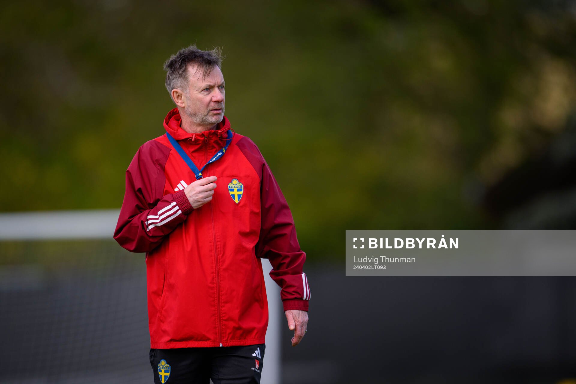 Head coach Peter Gerhardsson of Sweden of the Swedish