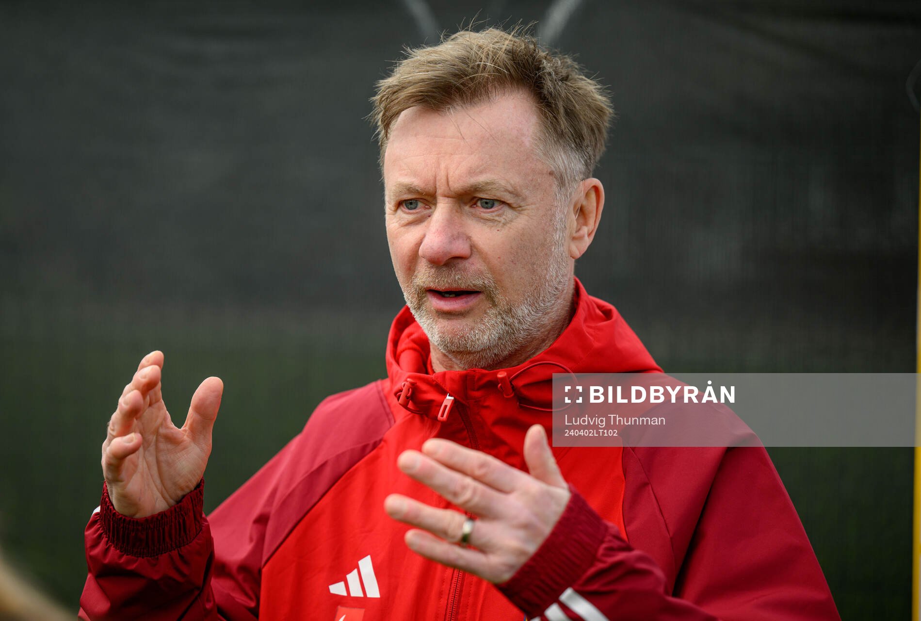 Head coach Peter Gerhardsson of Sweden of the Swedish