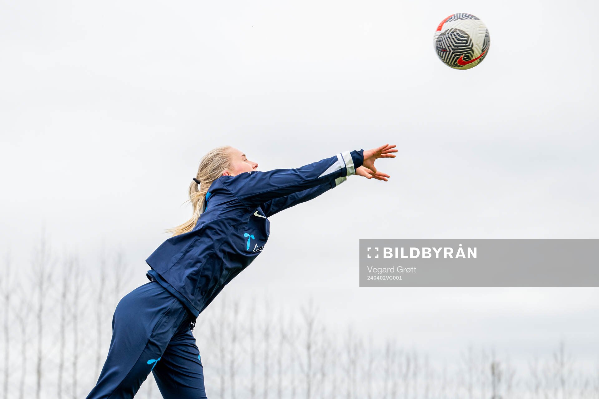 Thea Bjelde of the Norwegian women's national football team