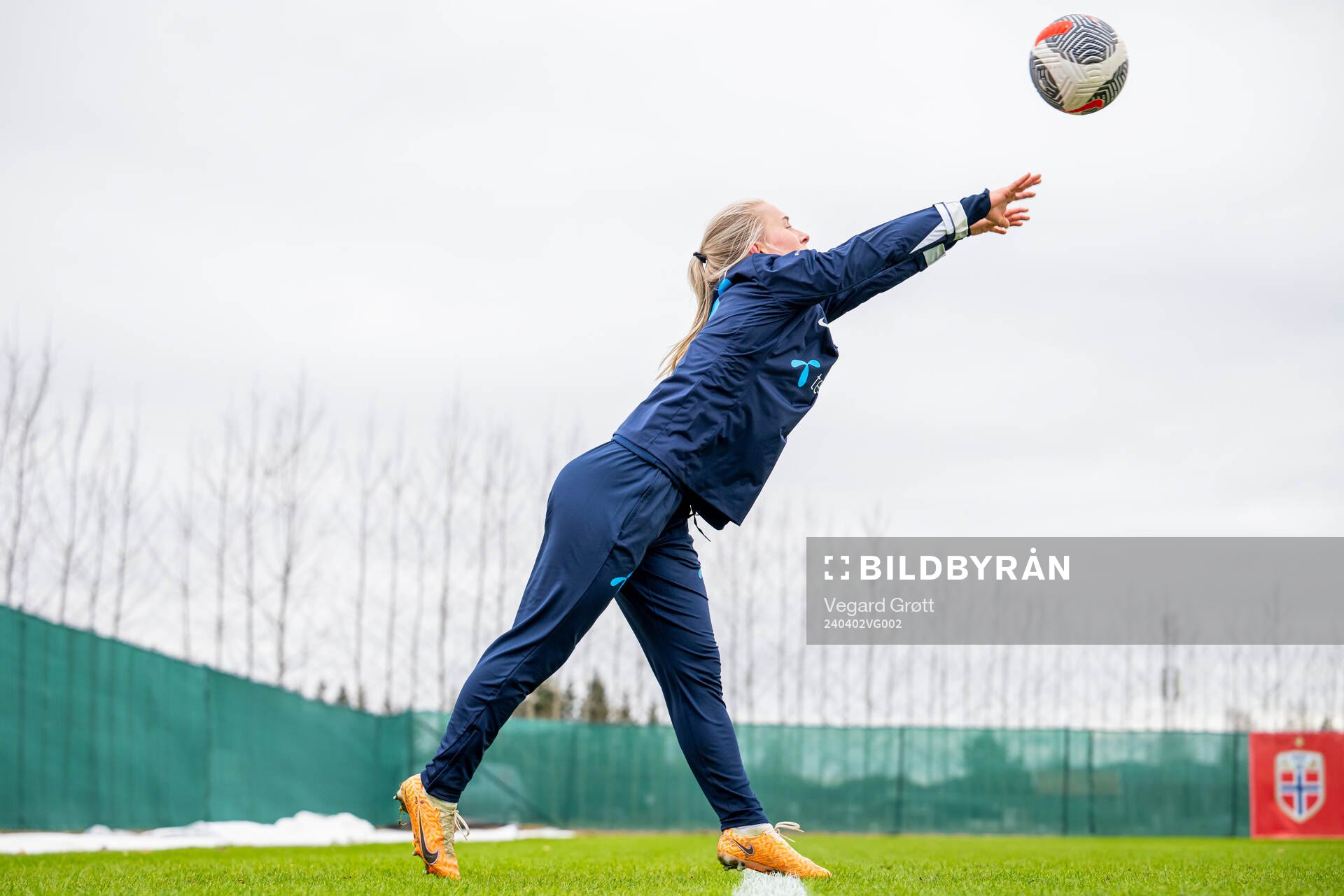 Thea Bjelde of the Norwegian women's national football team