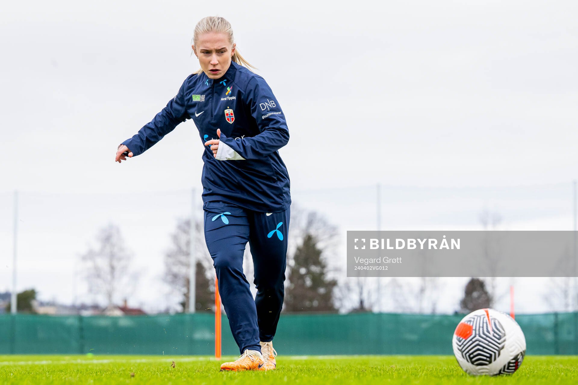 Thea Bjelde of the Norwegian women's national football team