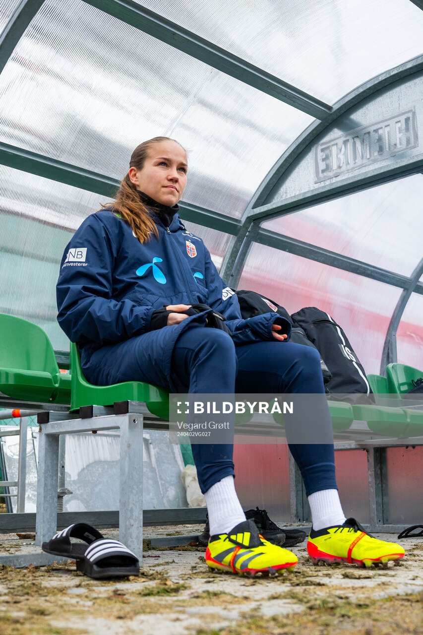 Guro Reiten of the Norwegian women's national football team
