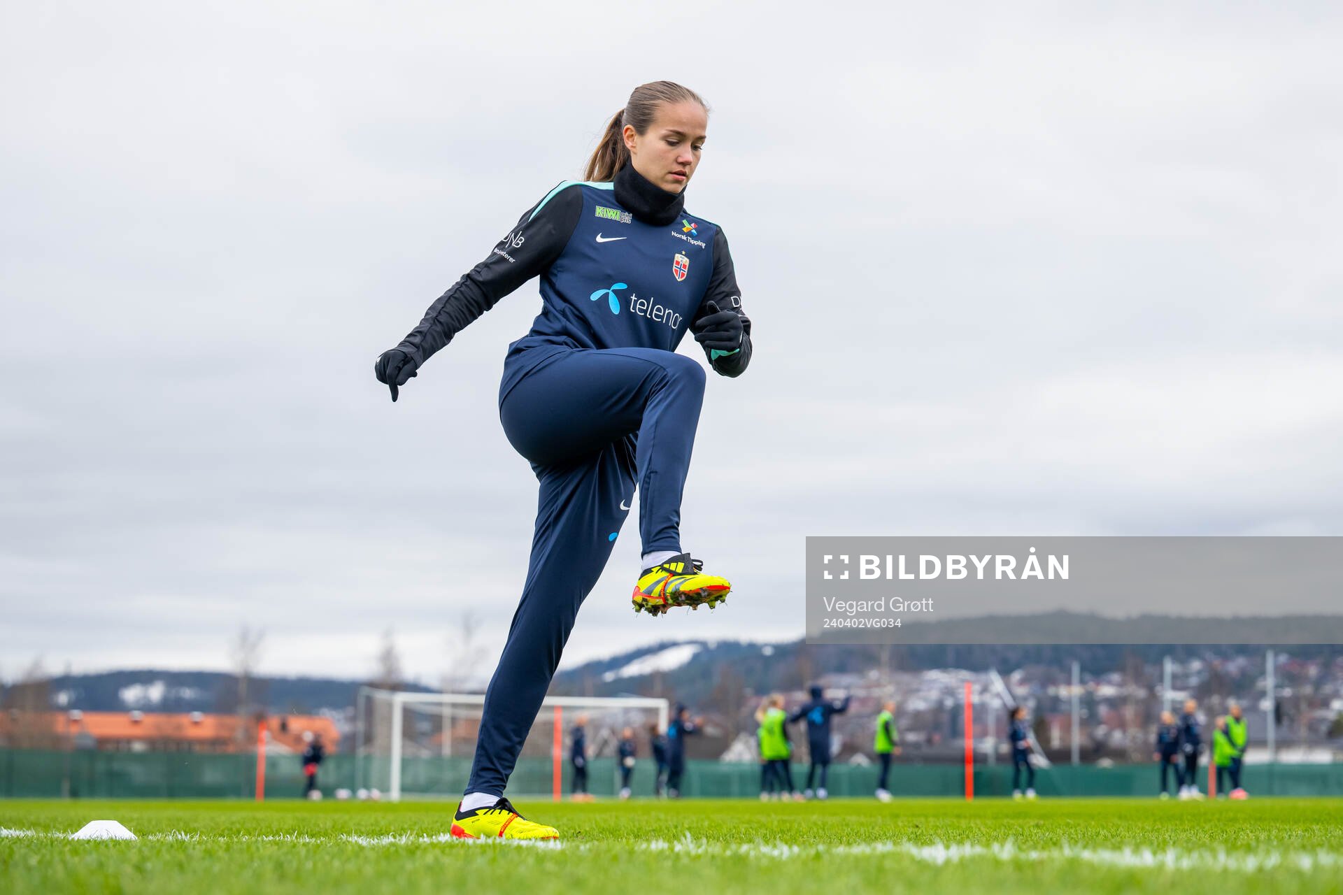 Guro Reiten of the Norwegian women's national football team