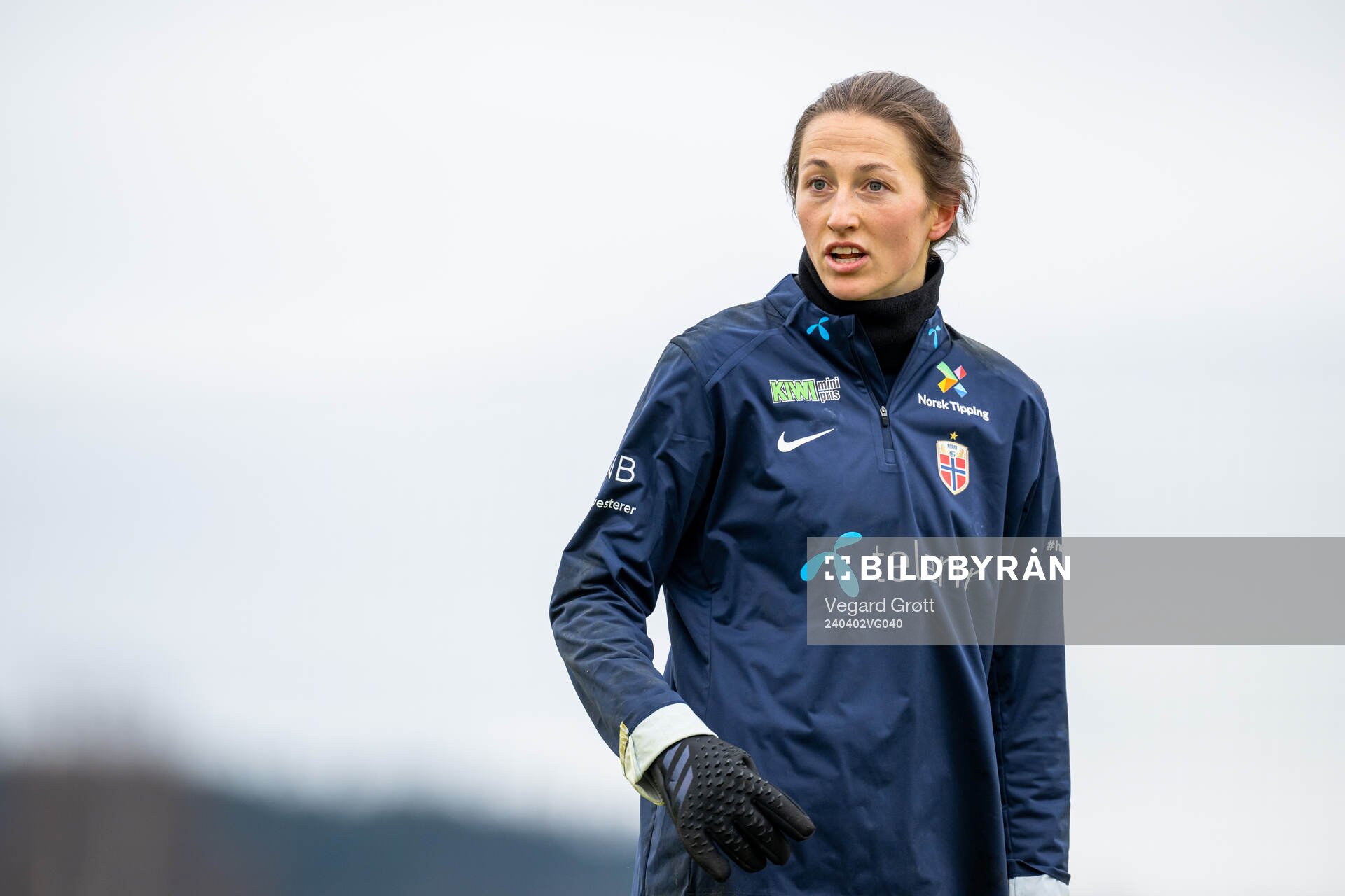 Goalkeeper Cecilie Fiskerstrand of the Norwegian women's
