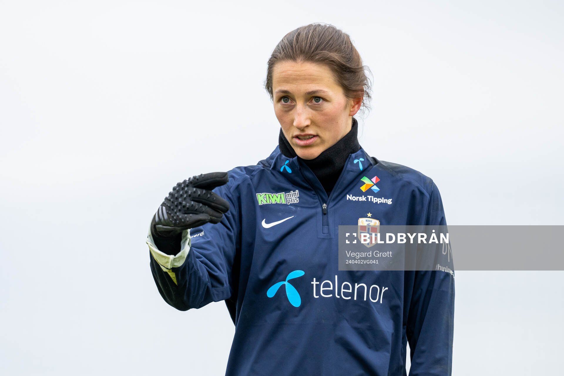Goalkeeper Cecilie Fiskerstrand of the Norwegian women's