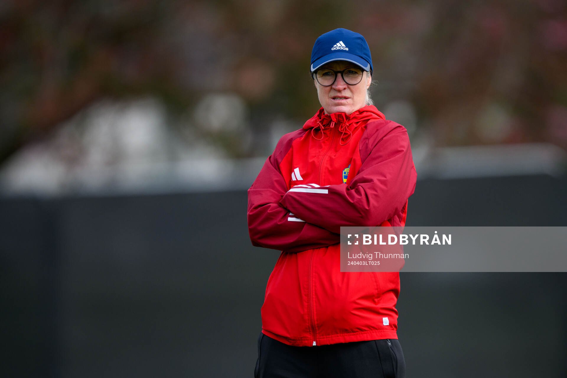 Assistant coach Victoria Sandell of Sweden of the women's
