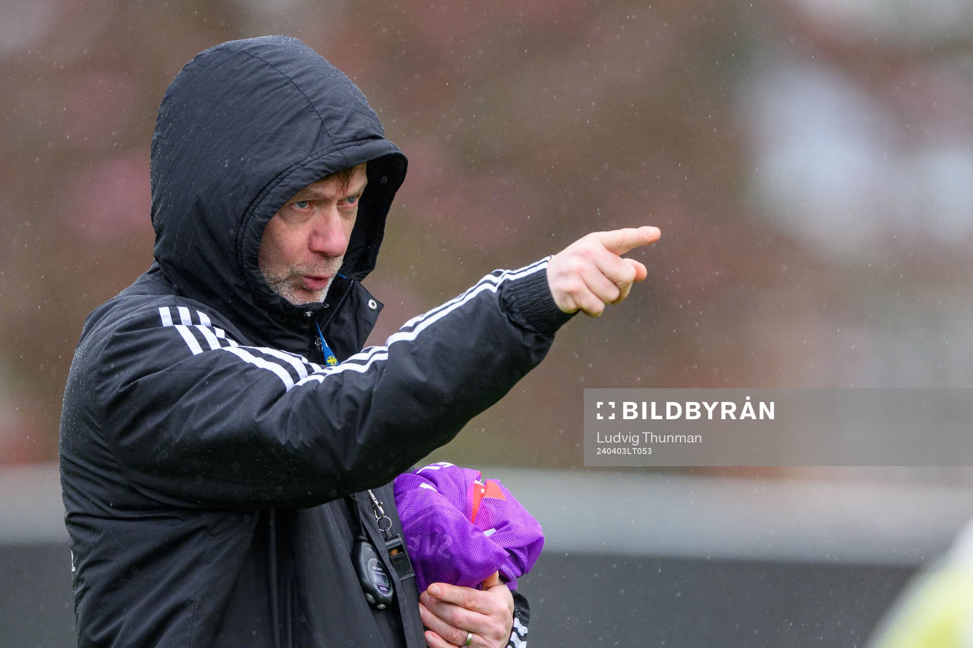 Head coach Peter Gerhardsson of Sweden of the women's