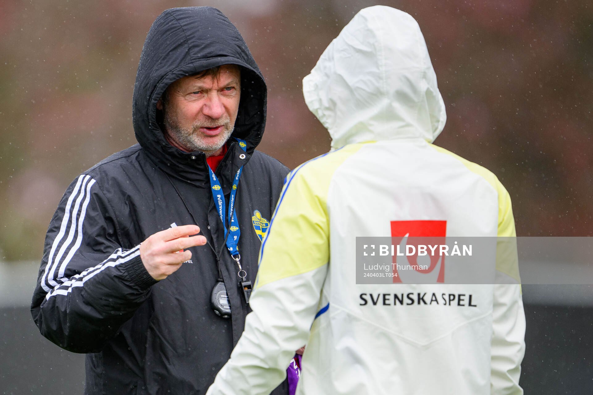 Head coach Peter Gerhardsson of Sweden of the women's