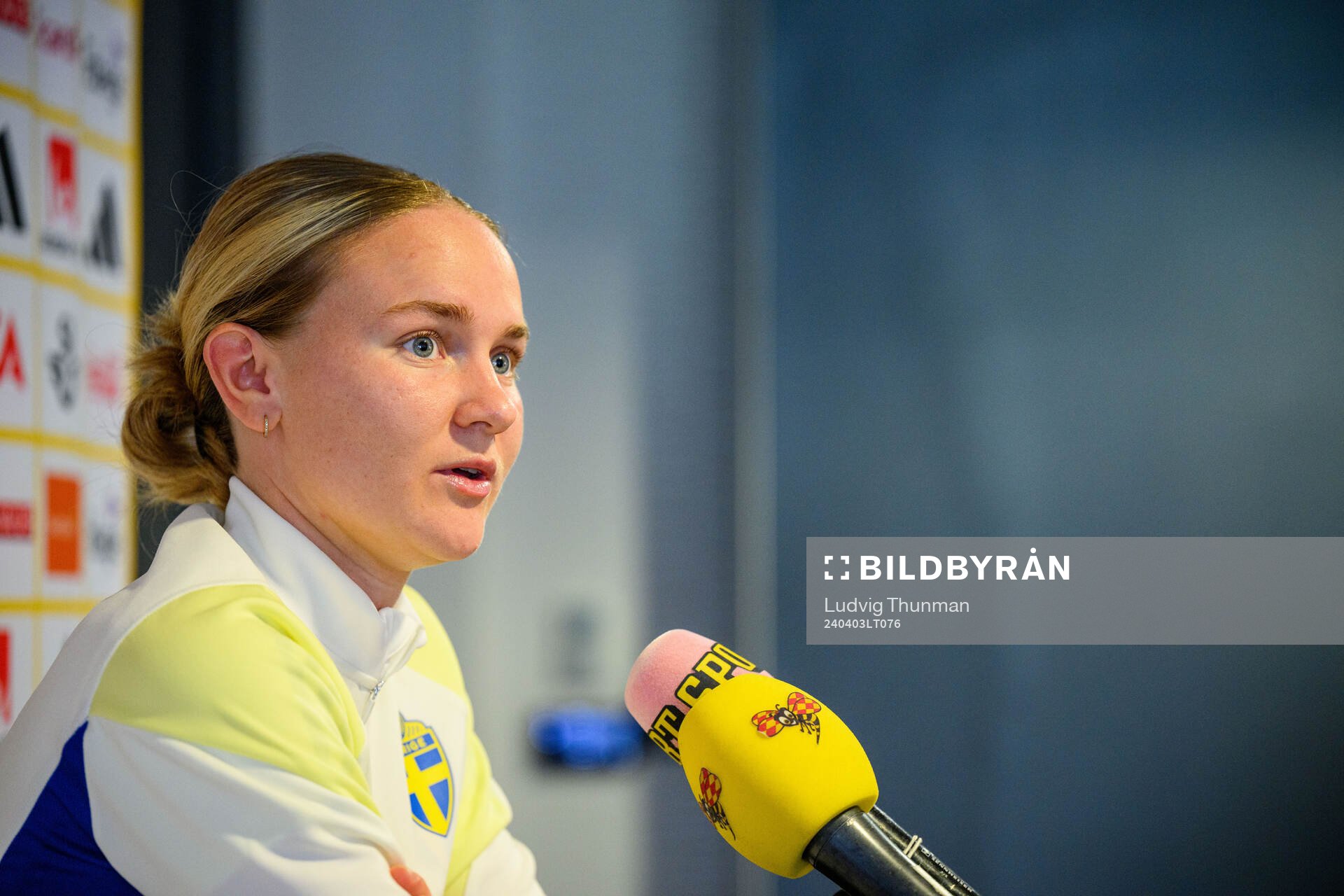 Matilda Vinberg of Sweden of the women's national football