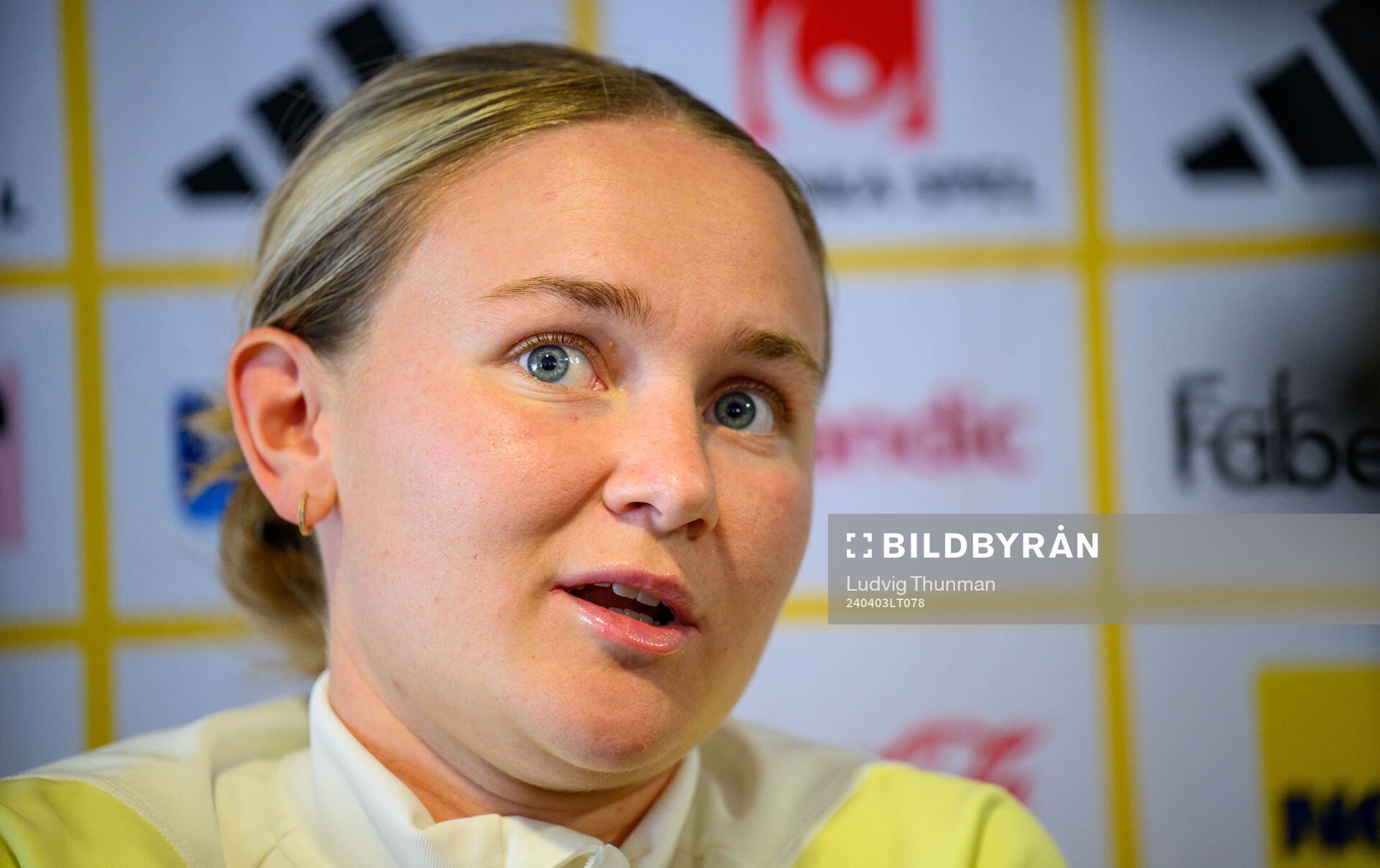 Matilda Vinberg of Sweden of the women's national football