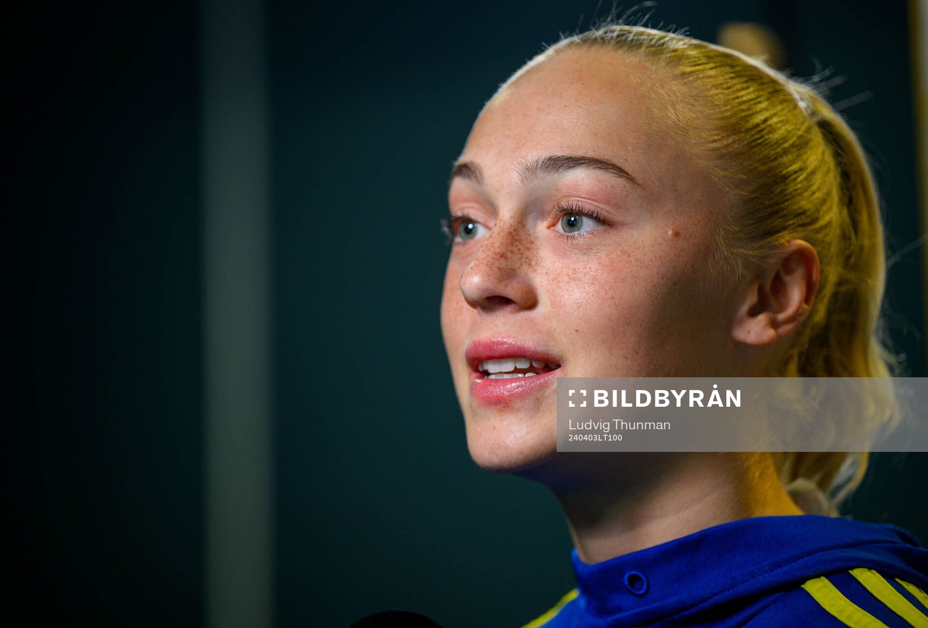 Hanna Bennison of Sweden of the women's national football