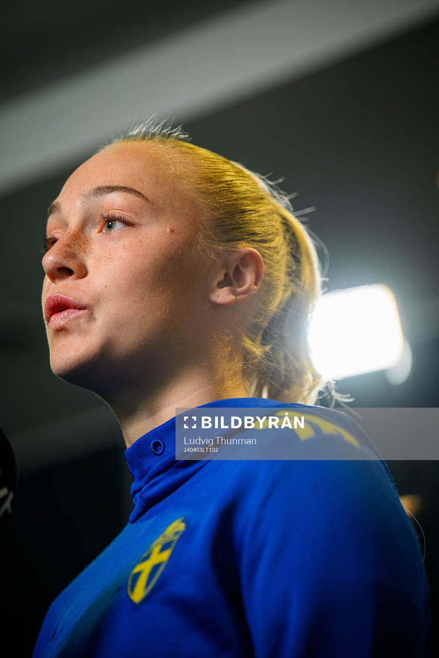 Hanna Bennison of Sweden of the women's national football