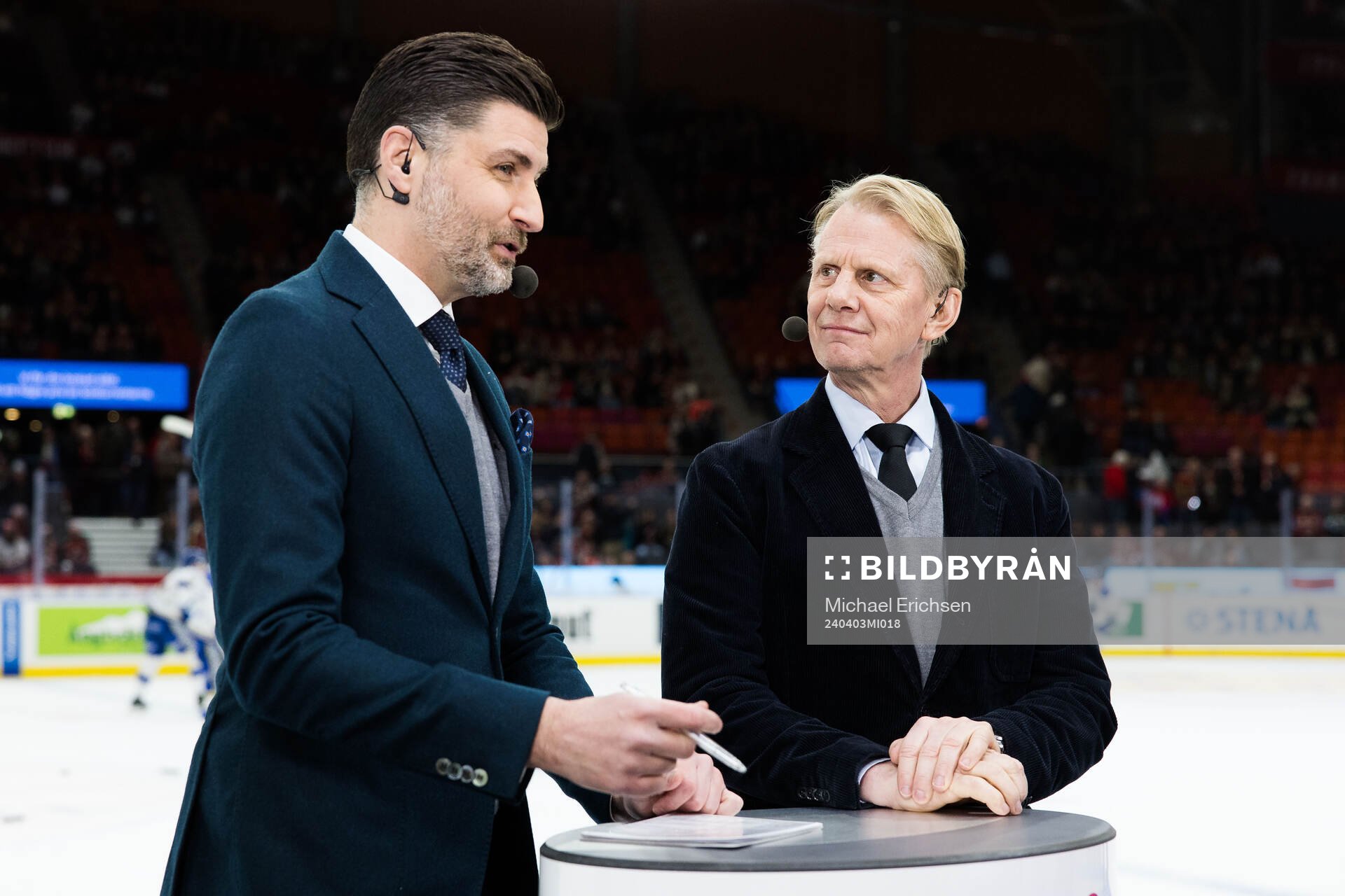TV-experter Björn Oldeen och Niklas Wikegård