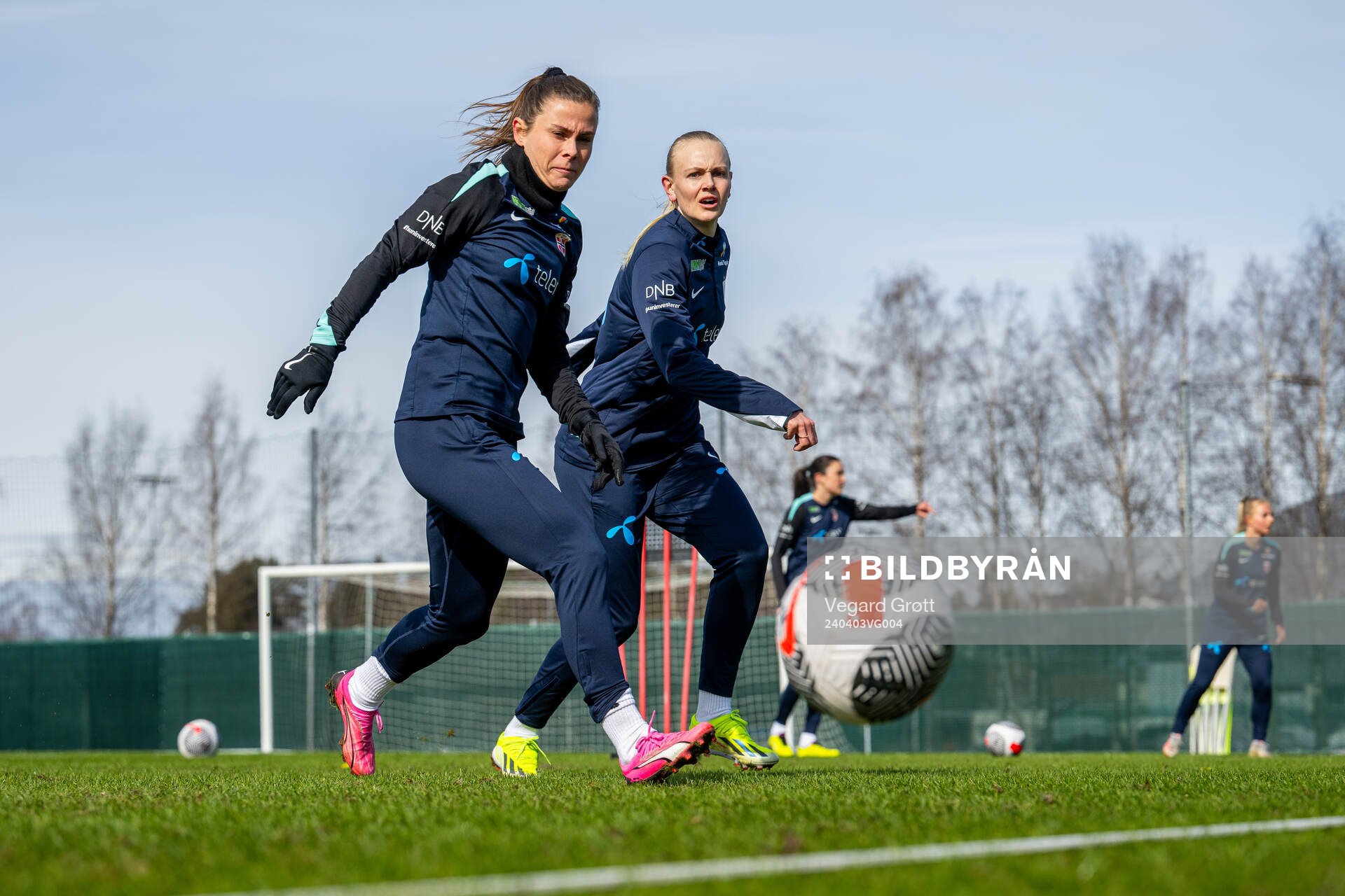 Emilie Bosshard Haavi and Karina Sævik of the Norwegian