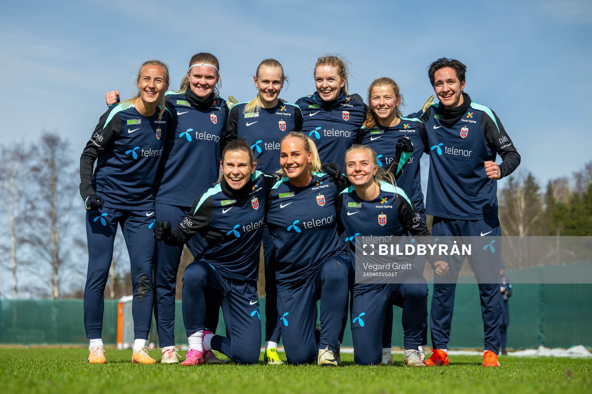 Players of the Norwegian women's national football team