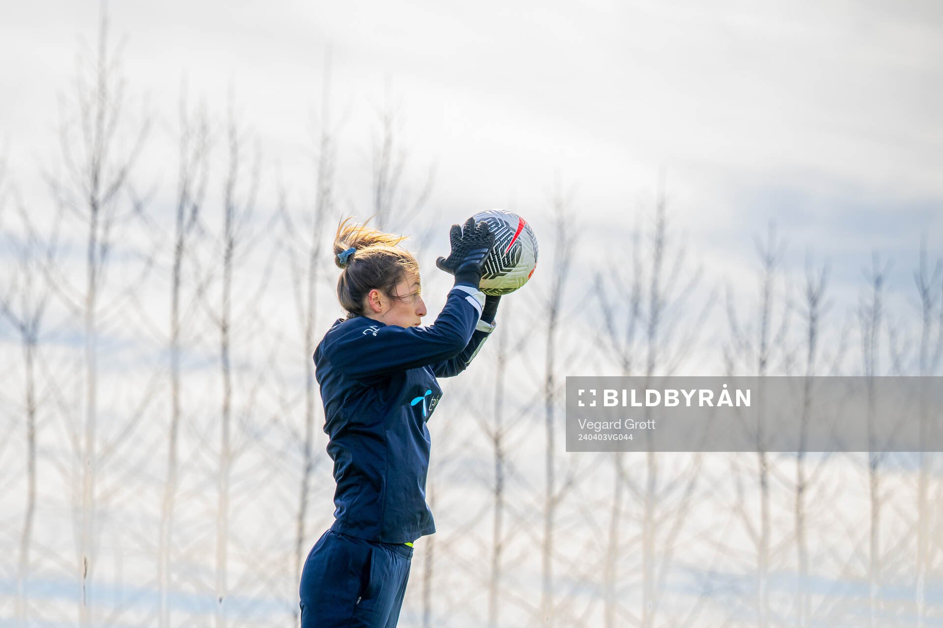 Goalkeeper Cecilie Fiskerstrand of the Norwegian women's