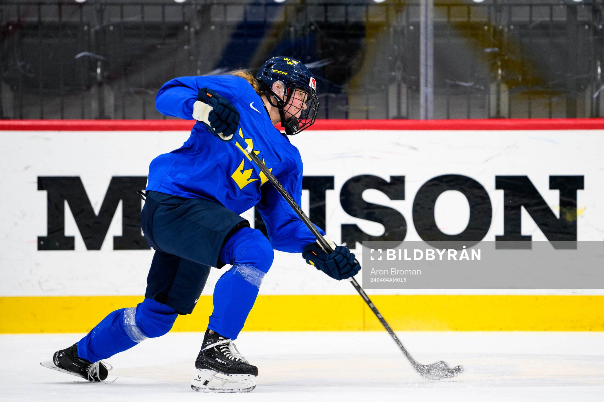 Paula Bergström of Sweden at a practice session