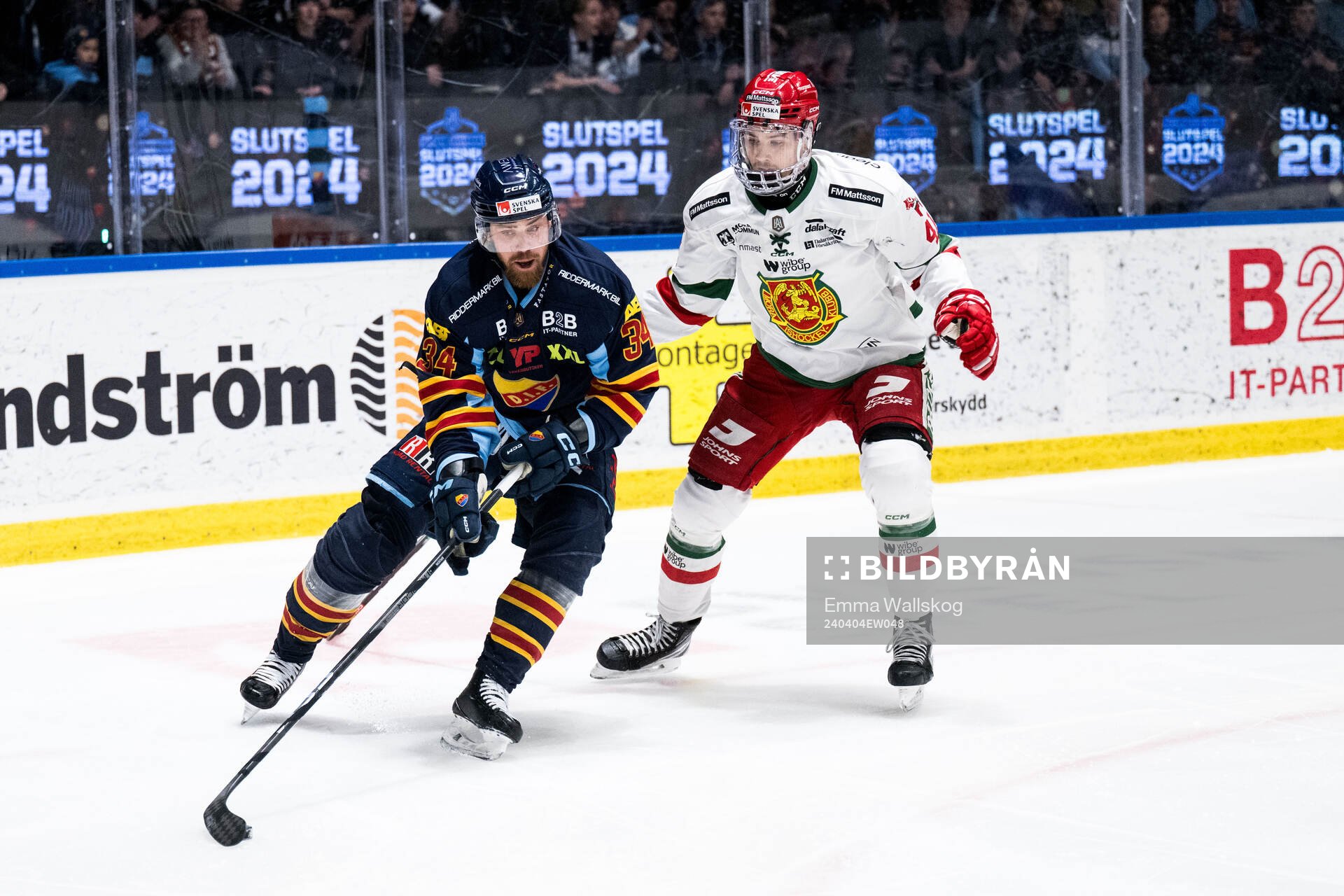 Djurgårdens Daniel Brodin och Moras Joseph Berger